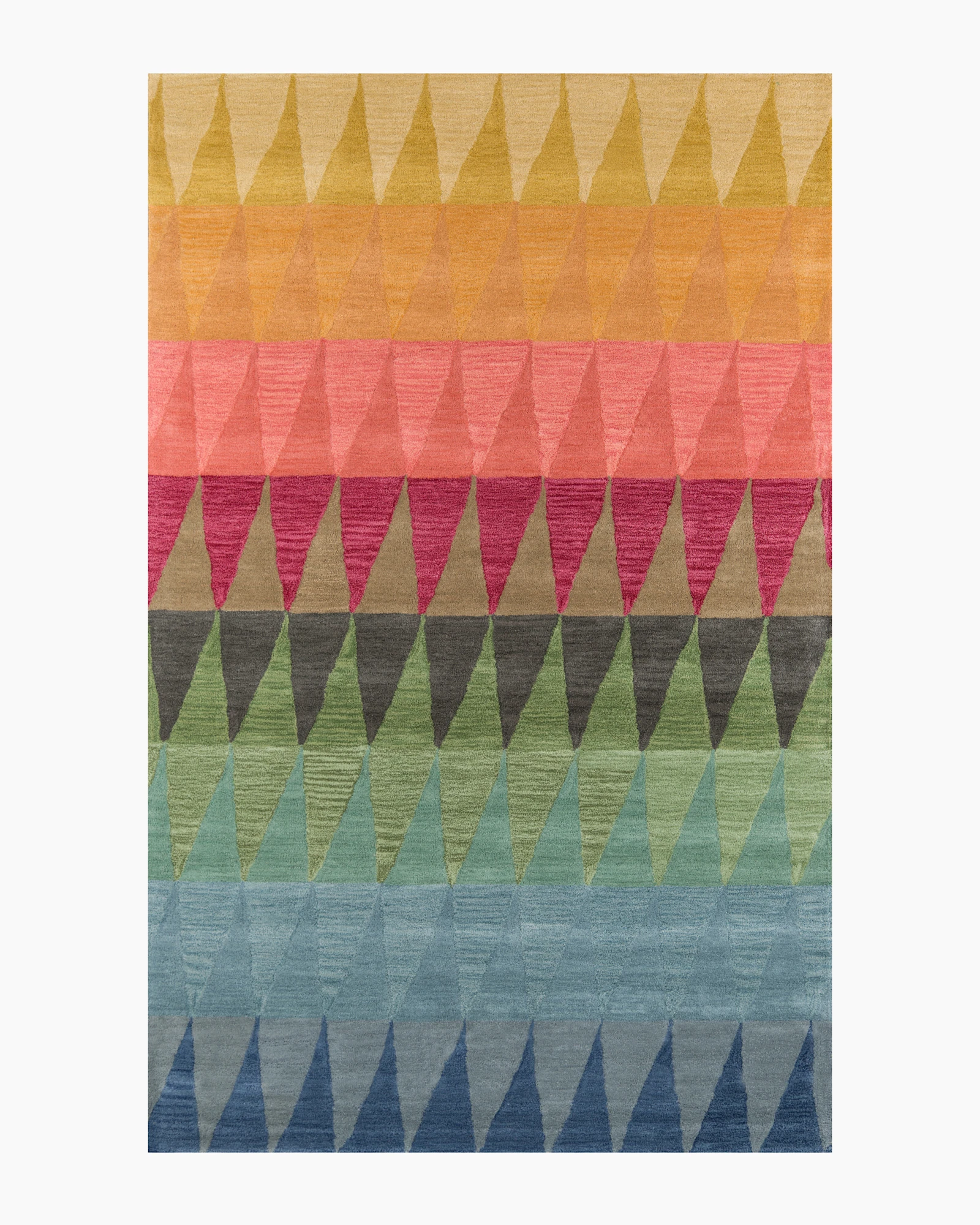 Rainbow Geo Hand-Tufted Rug