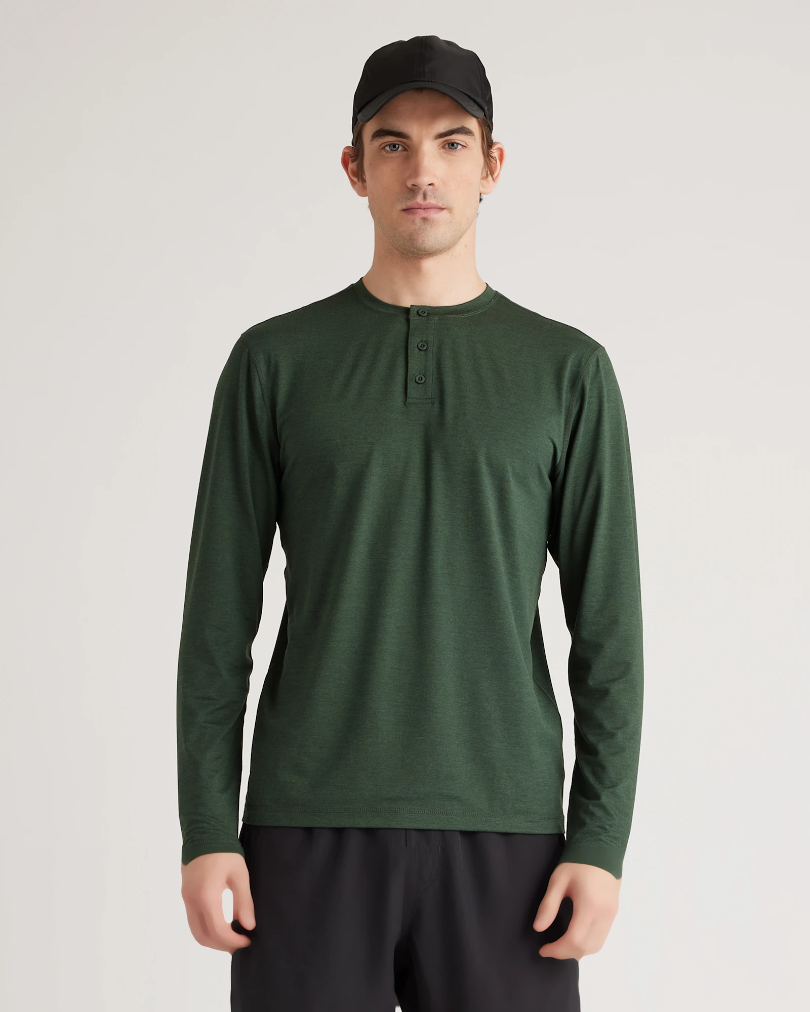 Flowknit Breeze Performance Long Sleeve Henley Tee