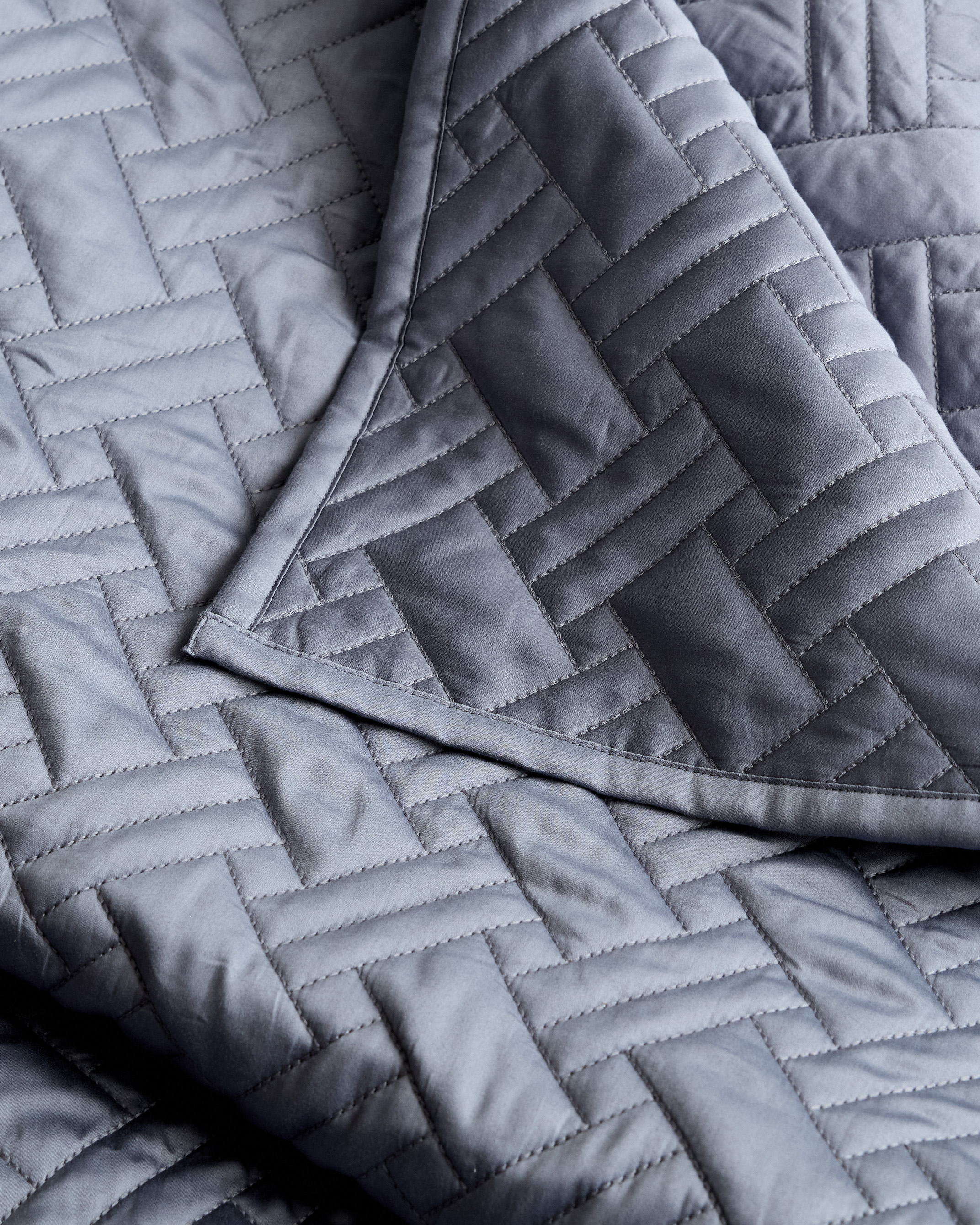 Organic Cotton Basketweave Quilt Set