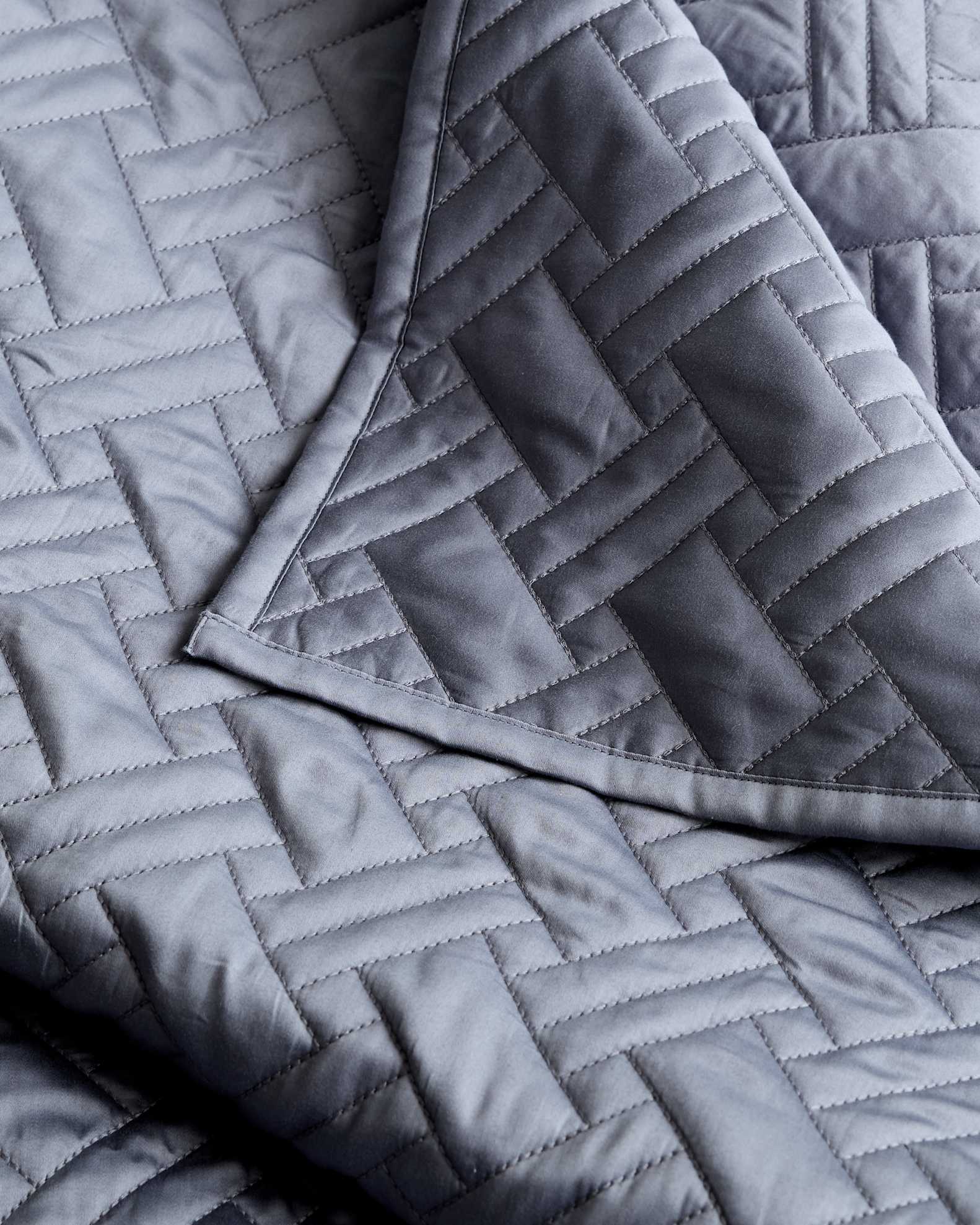 Organic Cotton Basketweave Quilt Set
