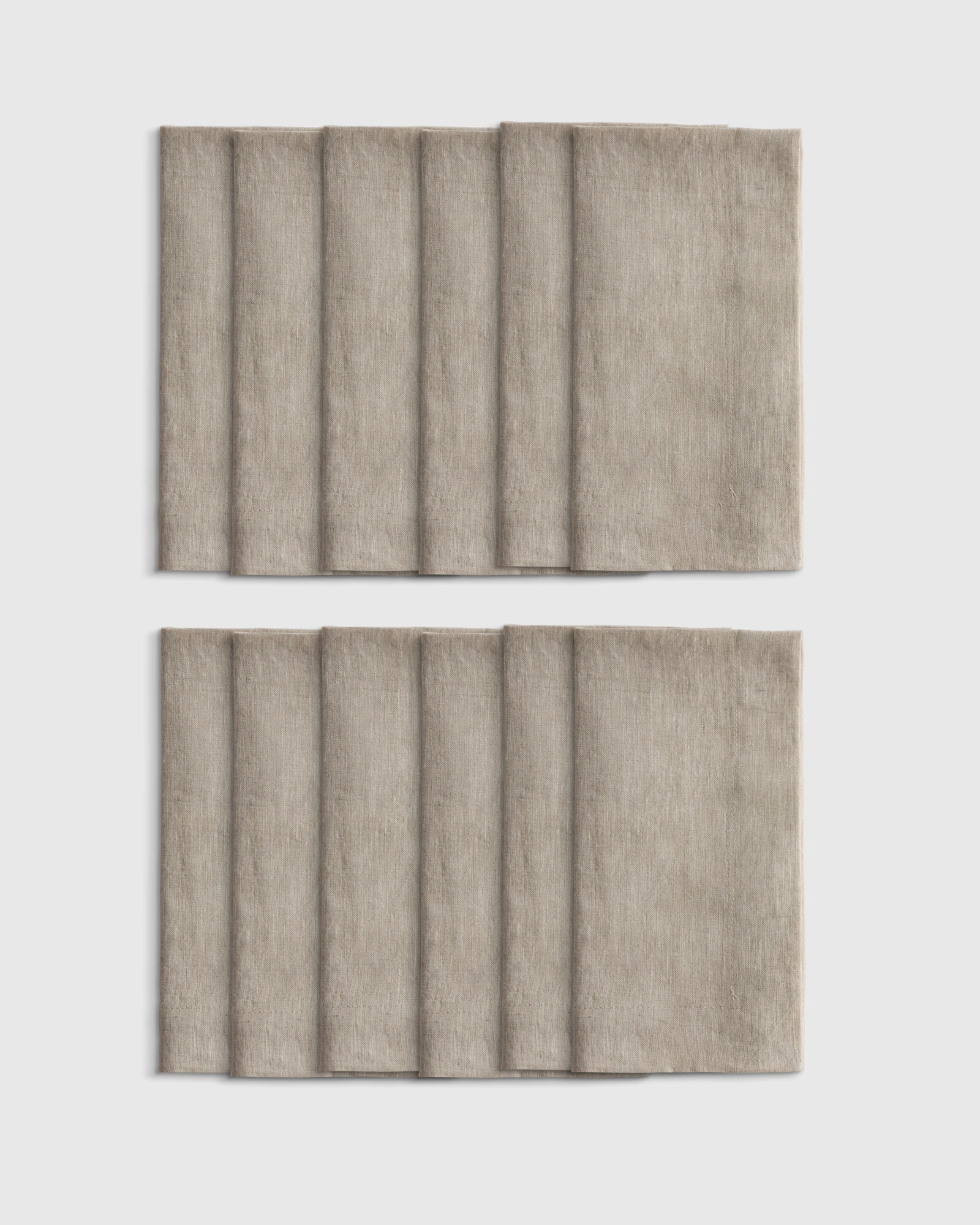 European Linen Wide-Hem Napkins (Set of 12)