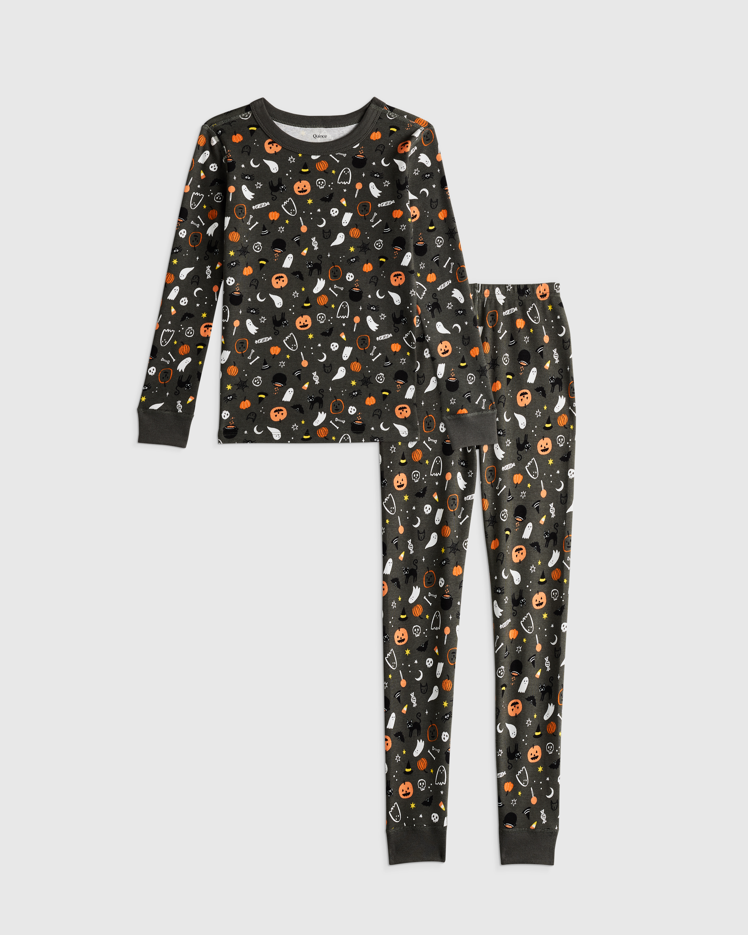 Halloween 100% Organic Cotton Long Sleeve and Pant Pajama Set