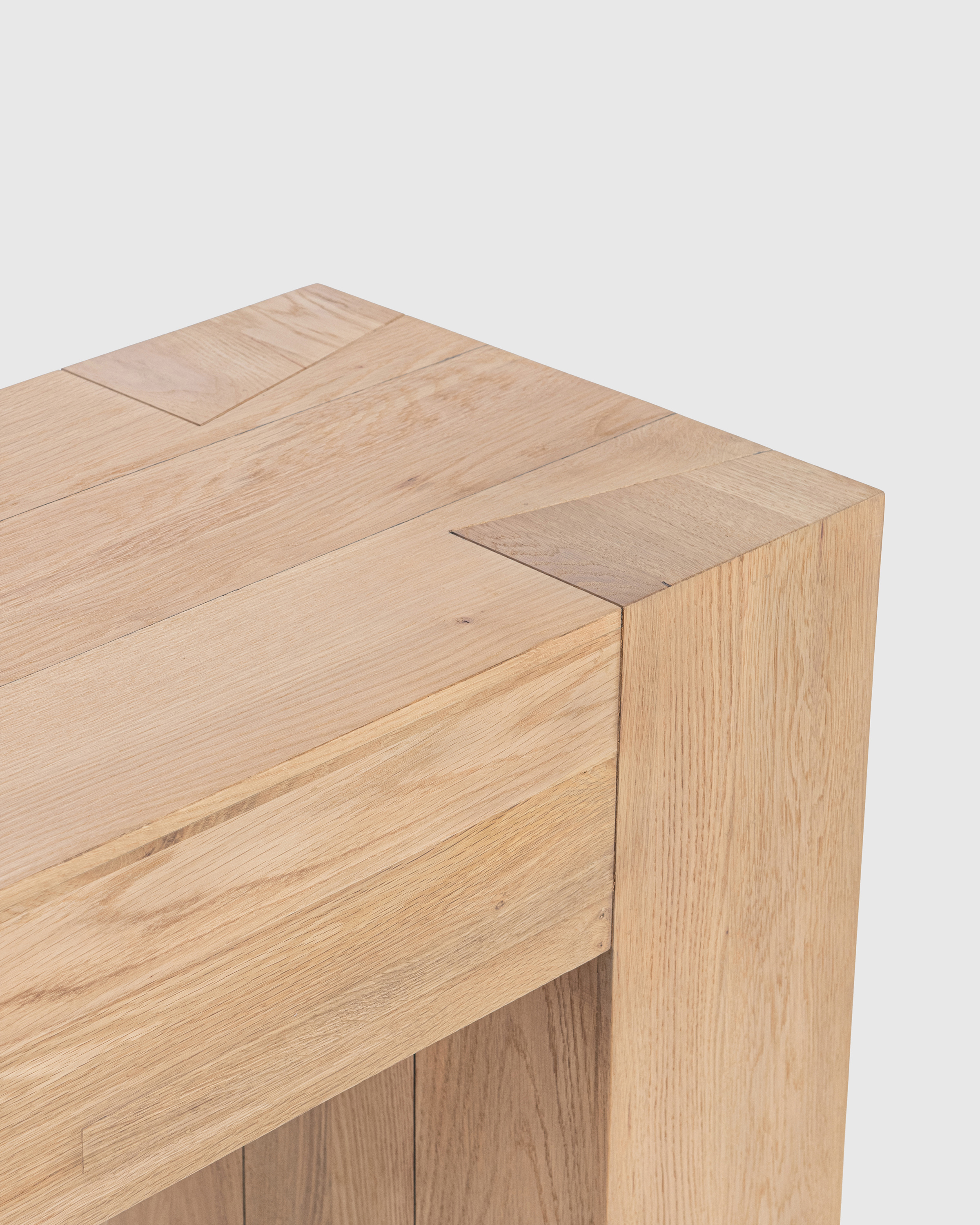 Reclaimed Oak Waterfall Console Table - thumbnail 5