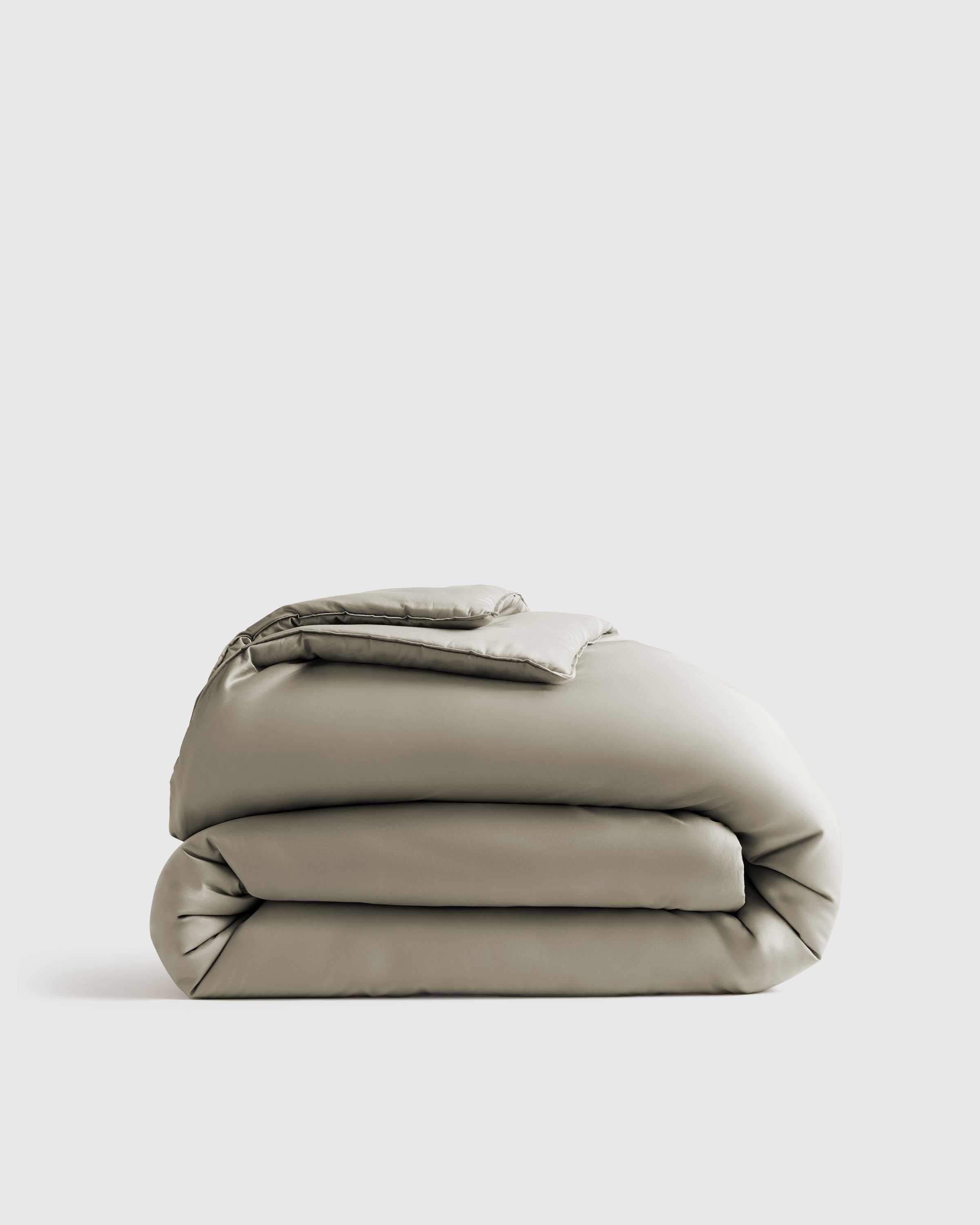 organic cotton sateen comforter, king/cal king, dried sage