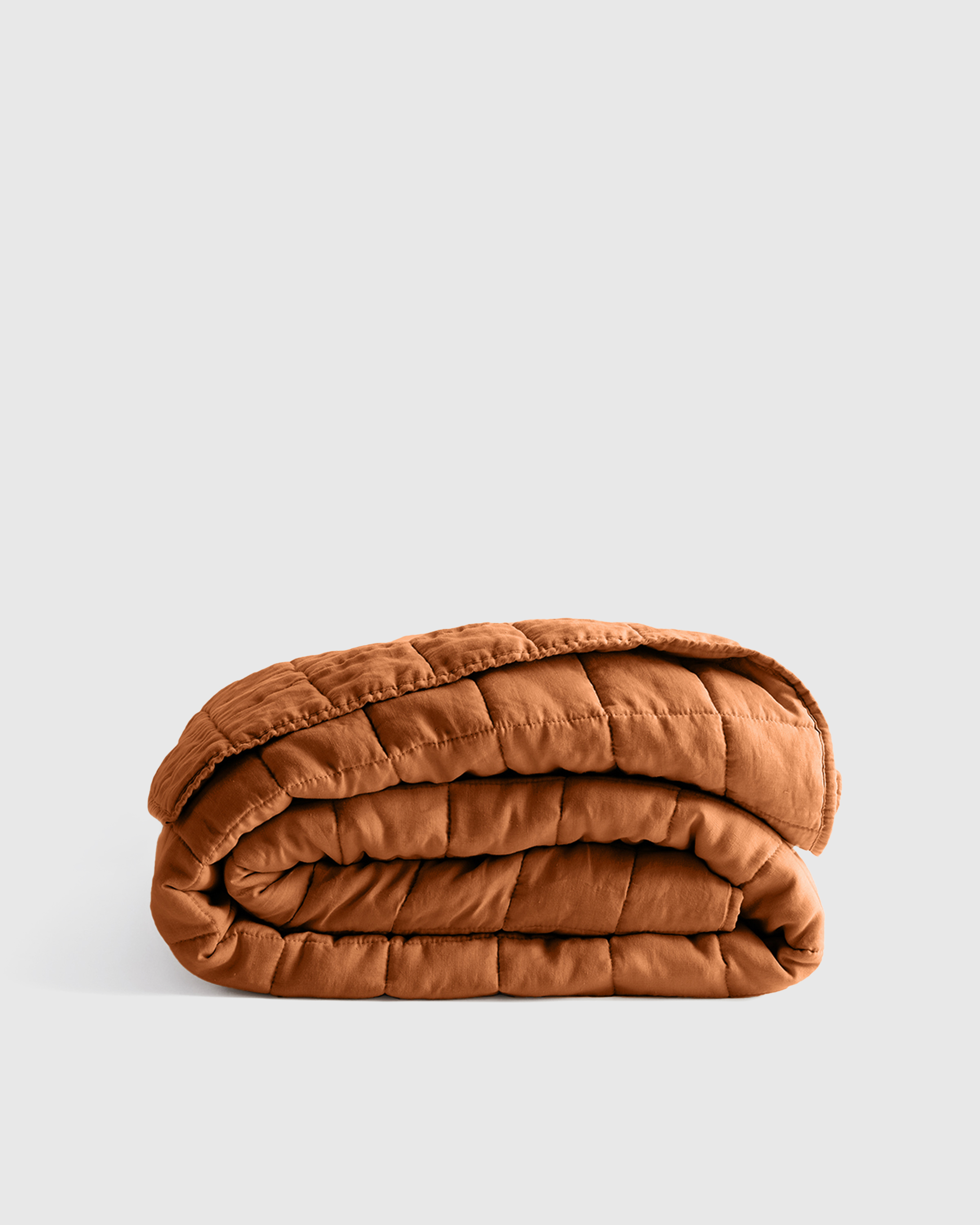 Terracotta European Linen Box Quilt