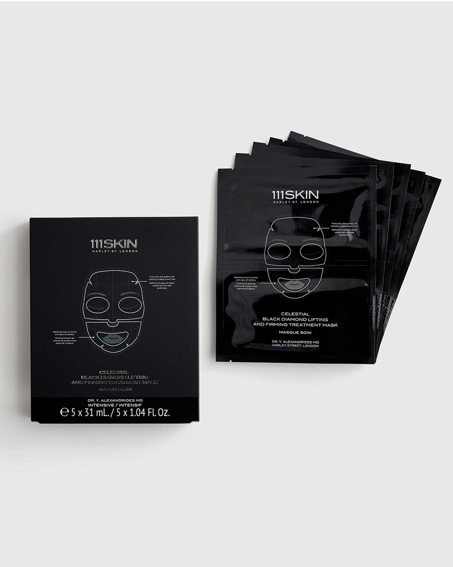 Celestial Black Diamond Lifting and Firming Facial Mask by 111SKIN in No Color
