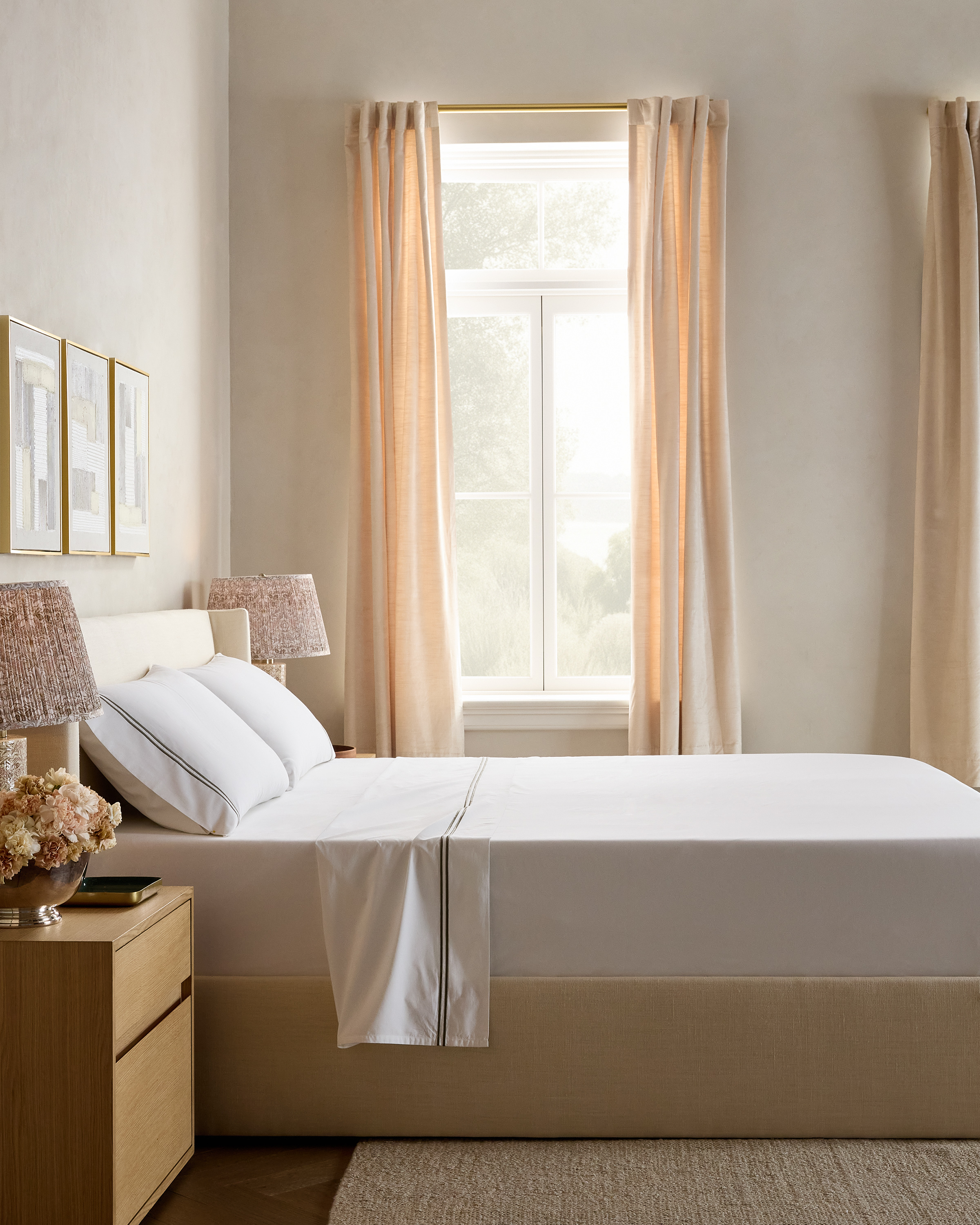 Quince Organic Percale Sheet Set