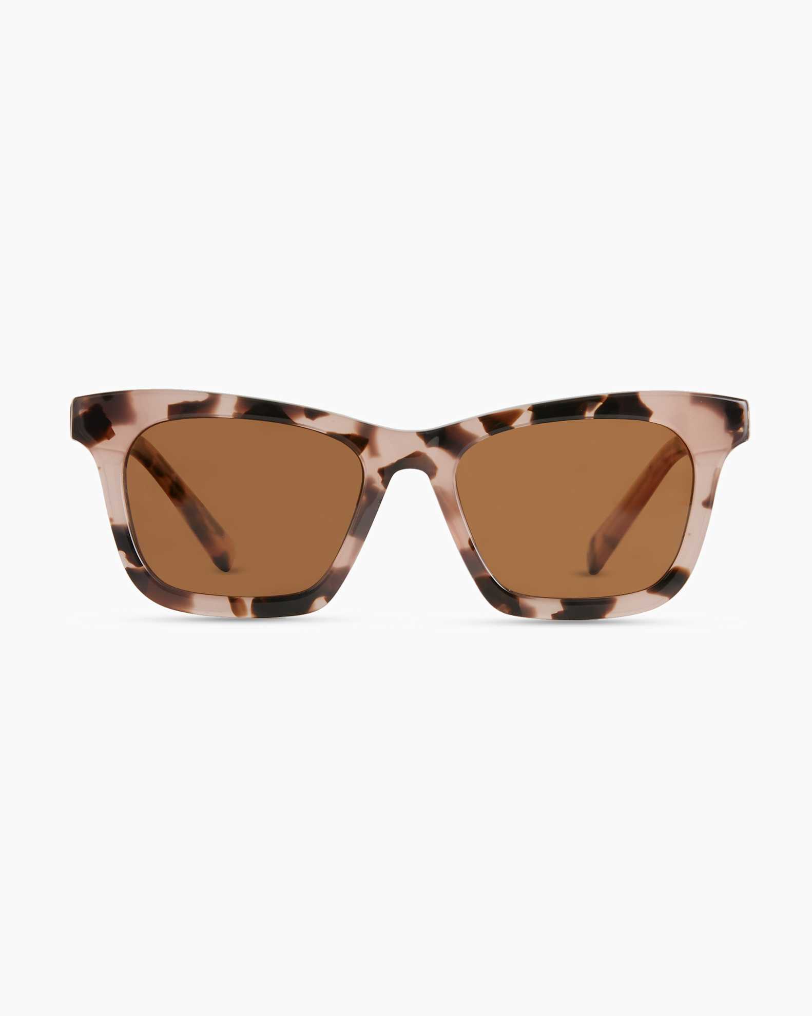 Luna Polarized Acetate Sunglasses in Tan Tortoise with Brown Lens