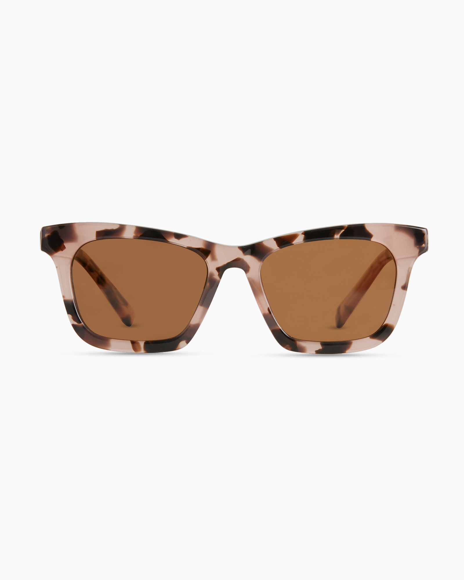Luna Polarized Acetate Sunglasses in Tan Tortoise with Brown Lens