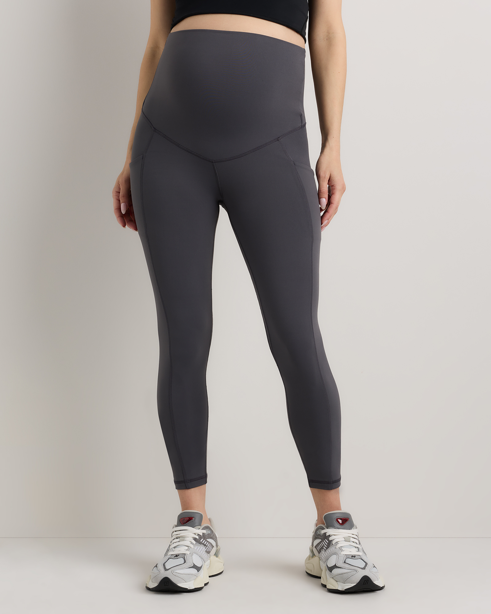 Dark Coal Ultra-Form Maternity Pocket Leggings