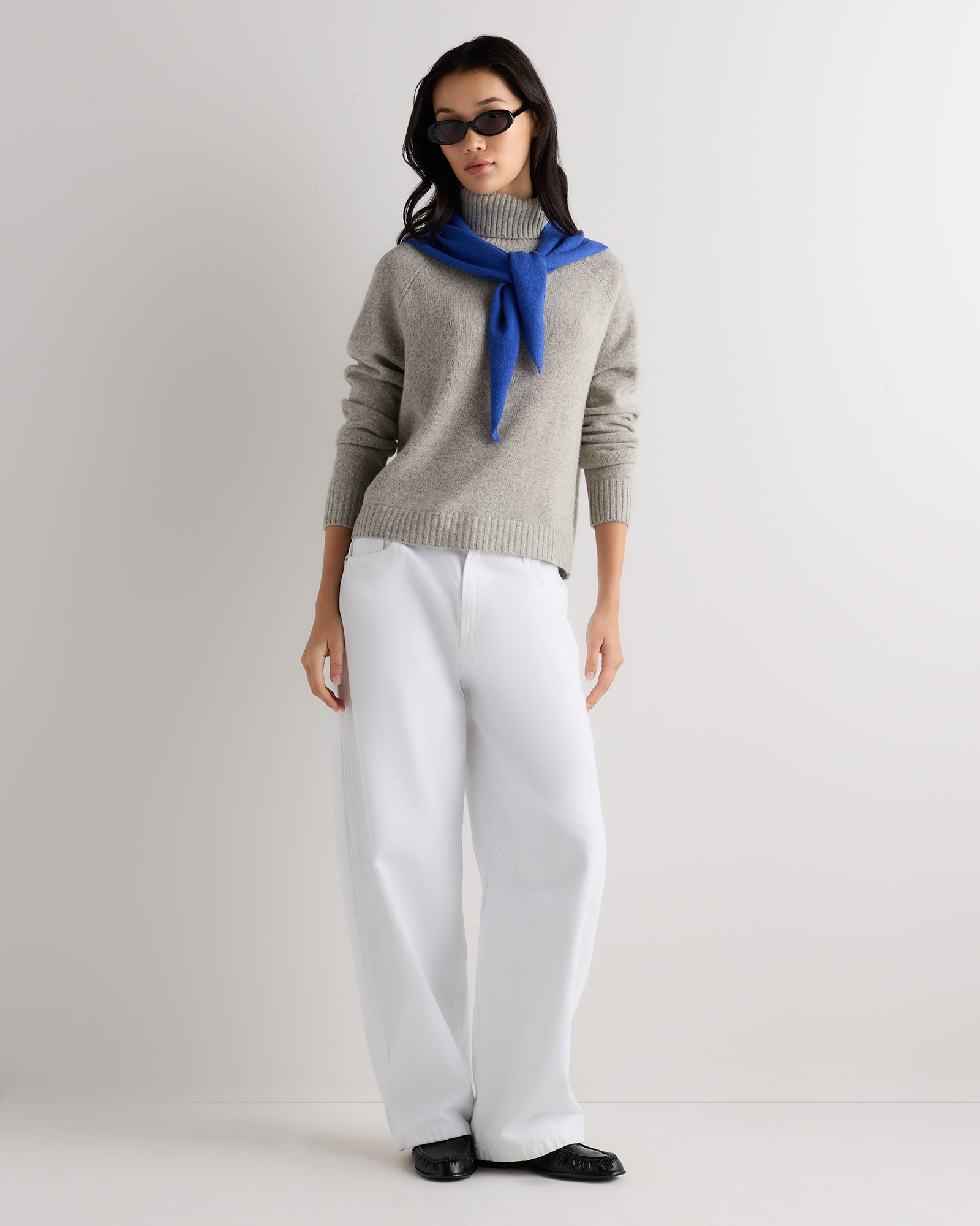 Mongolian Cashmere Triangle Scarf - thumbnail 7