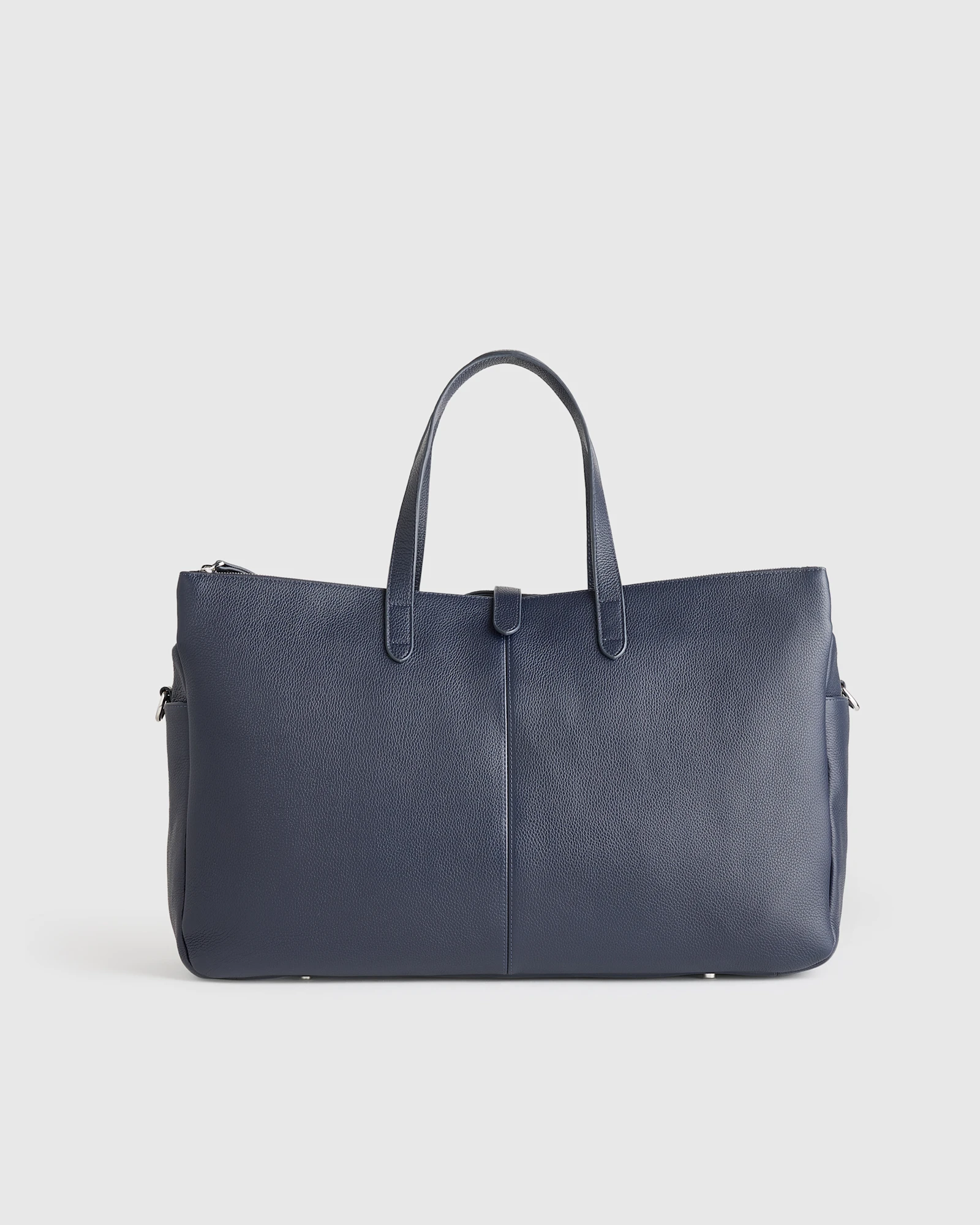 Italian Leather Triple Compartment Weekender