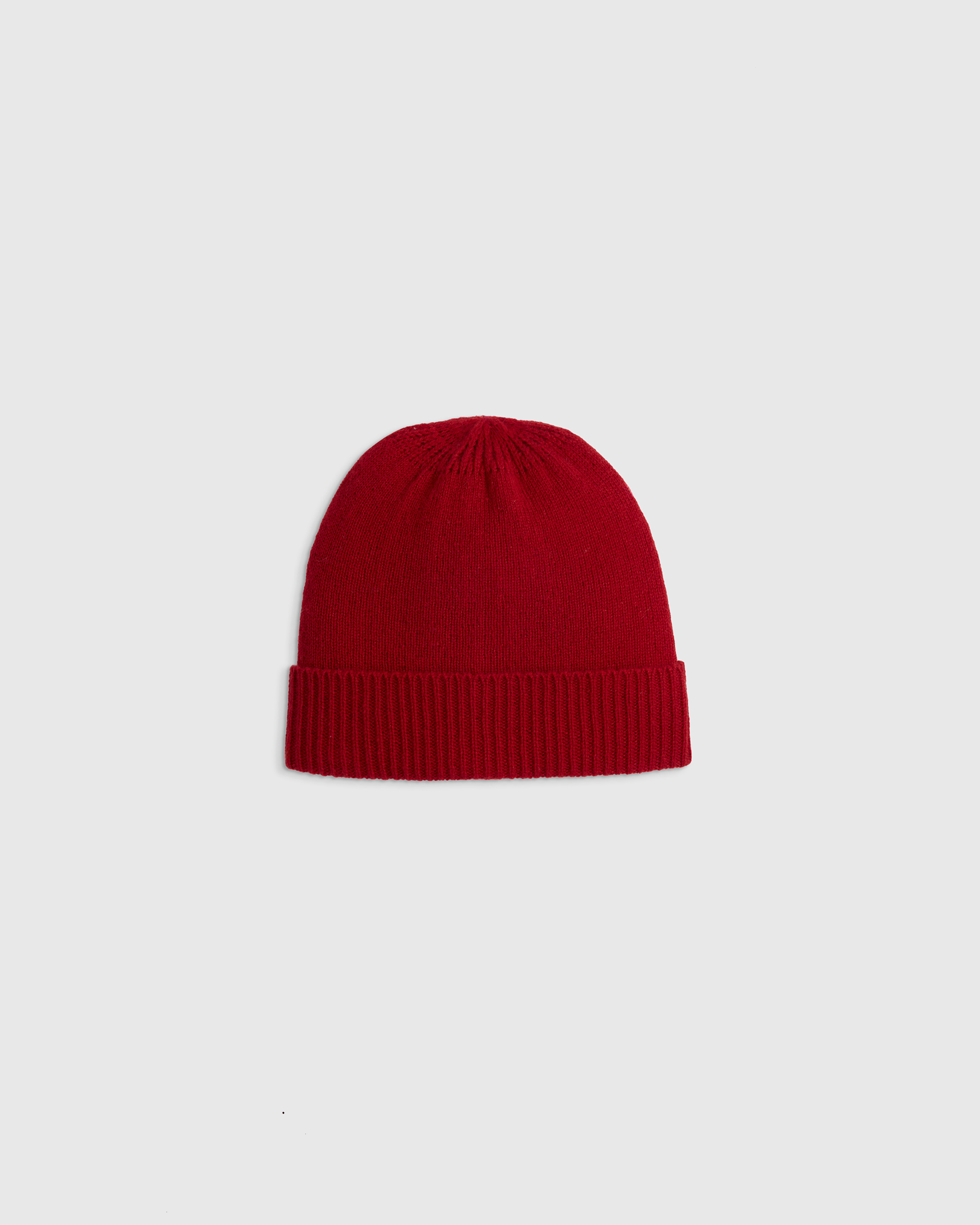 Varsity Red Washable Cashmere Beanie