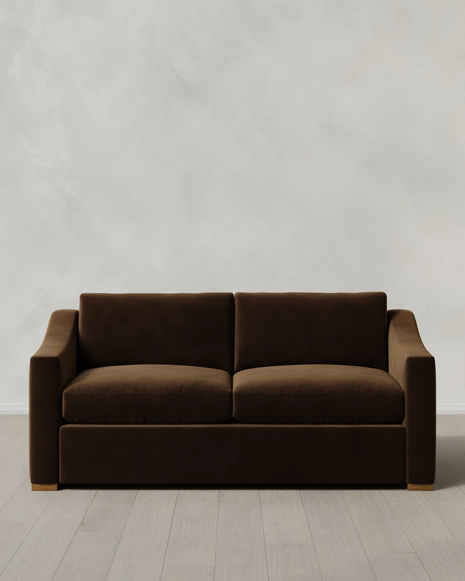 Hollis Slope Arm Sofa in Performance Velvet