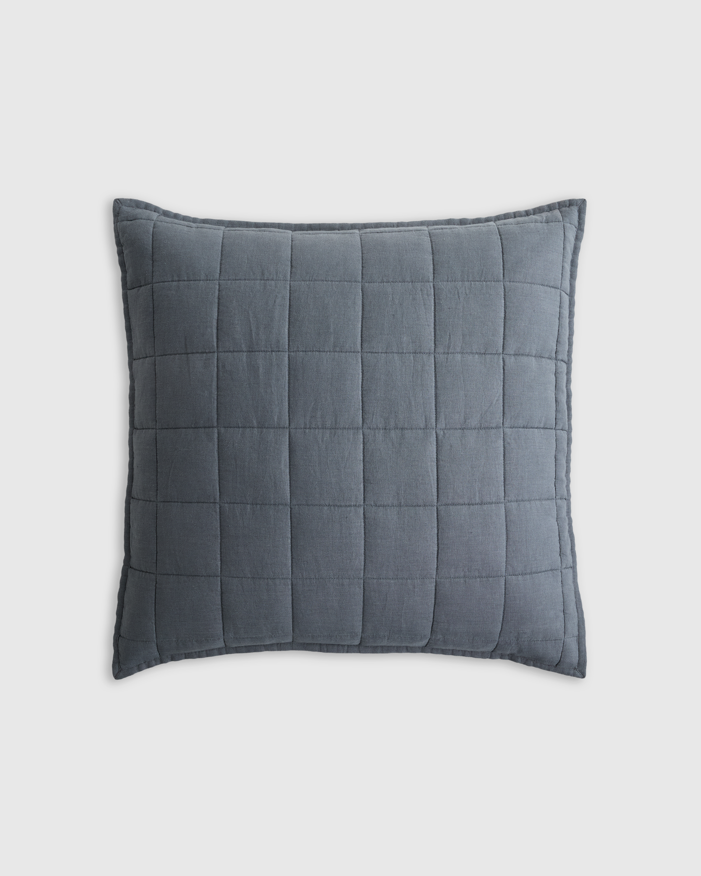 Nightfall European Linen Box Quilted Euro Sham