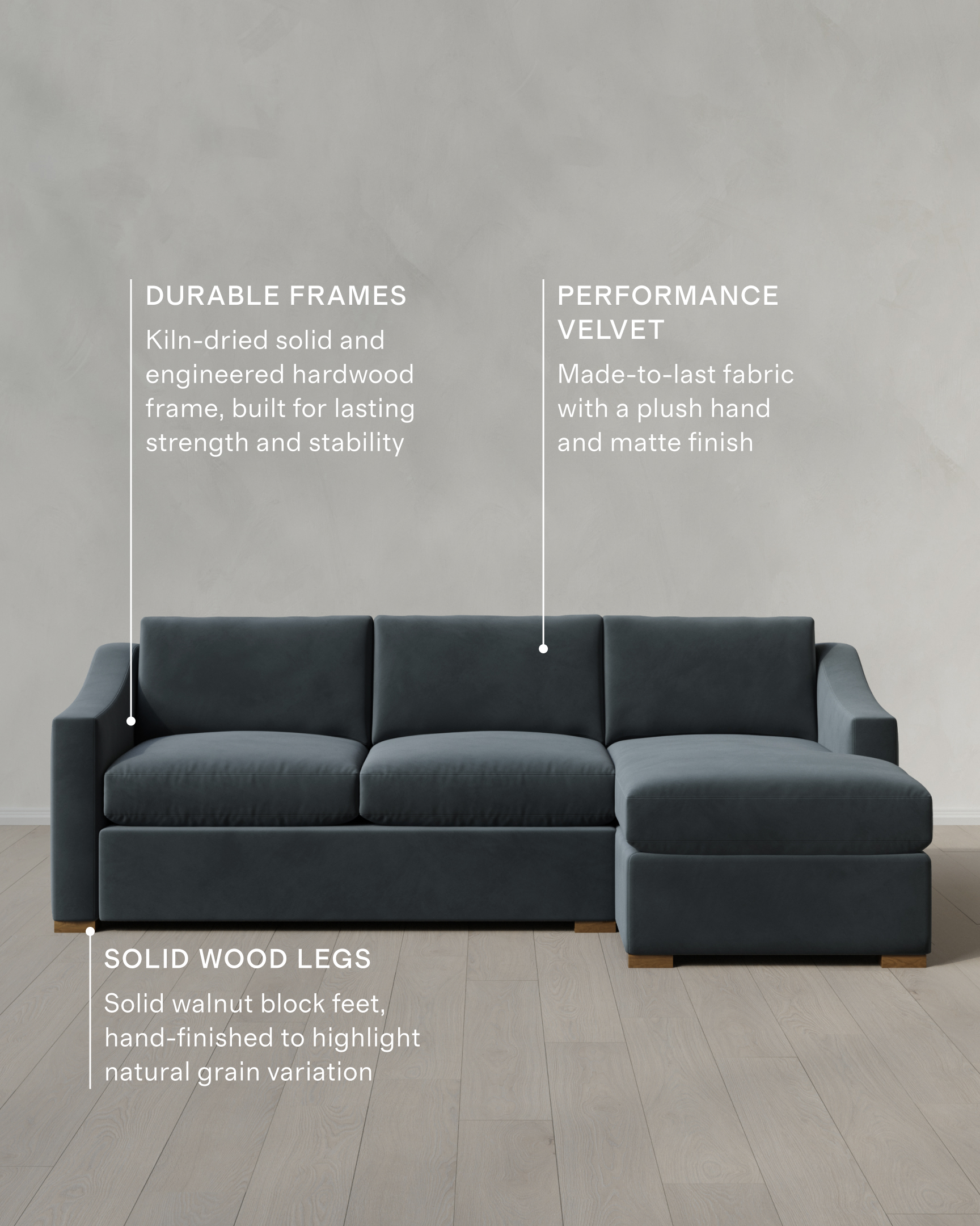 PERFORMANCE VELVET- chaise 104 right-6