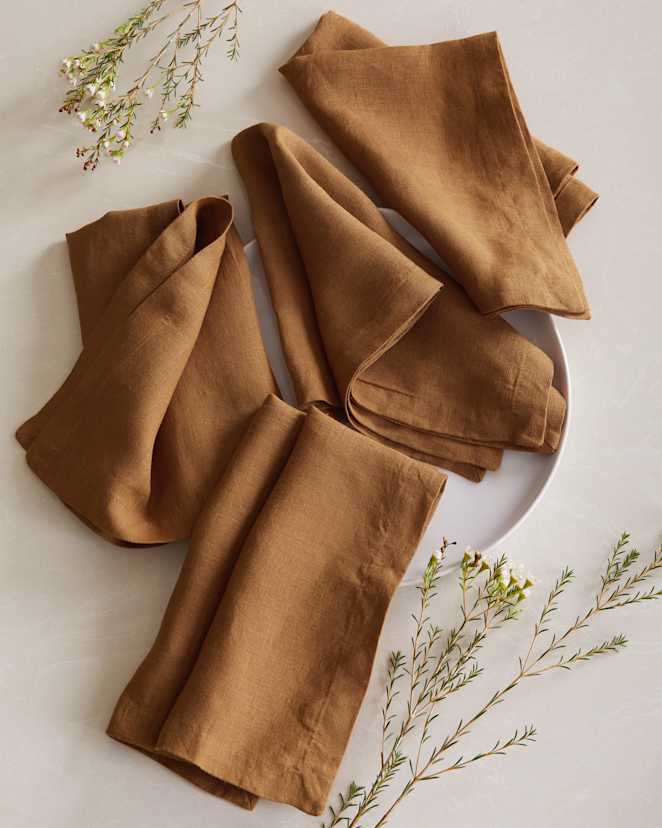 Napkin Linen Terracotta 803