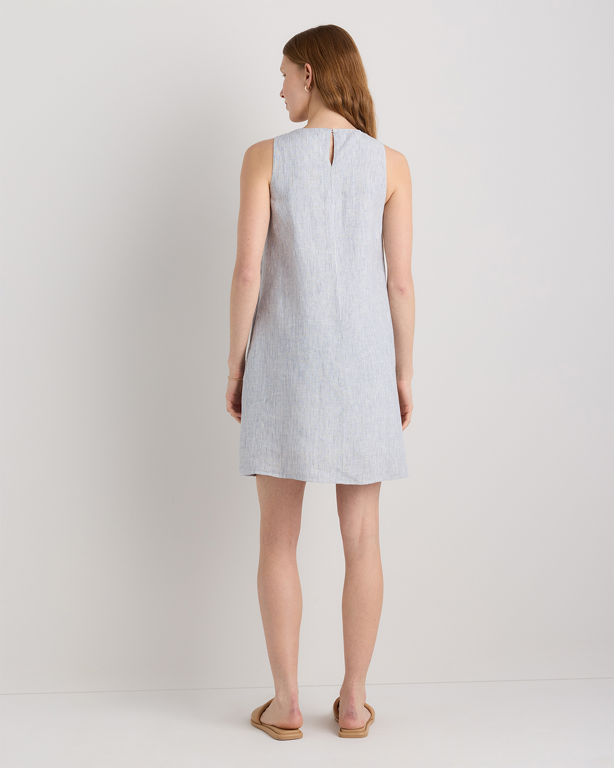 chinese dress ladies Haris Cotton Linen Shift Dress main image 0