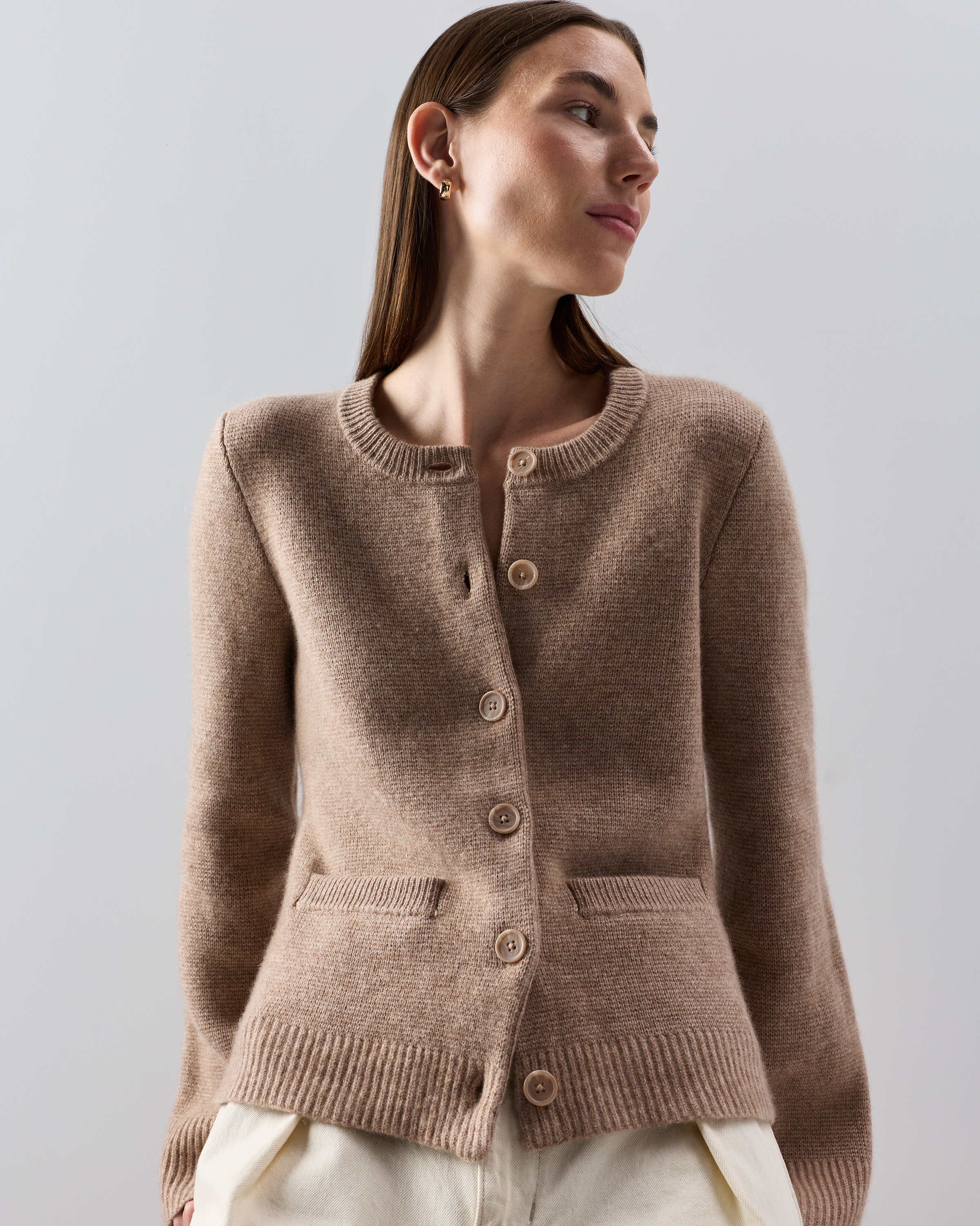 Mongolian Cashmere Structured Cardigan | Quince Canada
