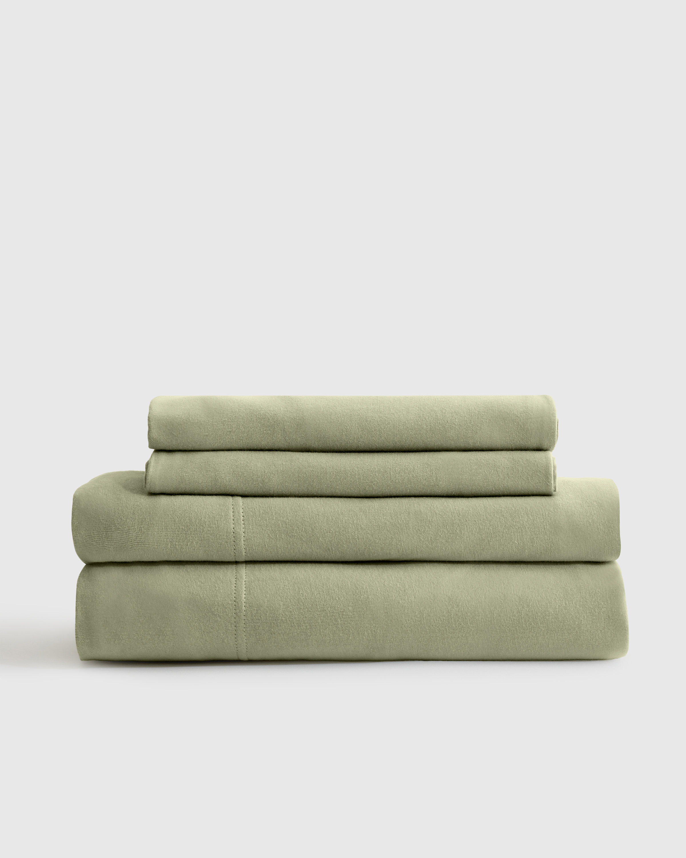 Moss Organic Jersey Sheet Set