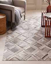 Blocks Hair on Hide Rug