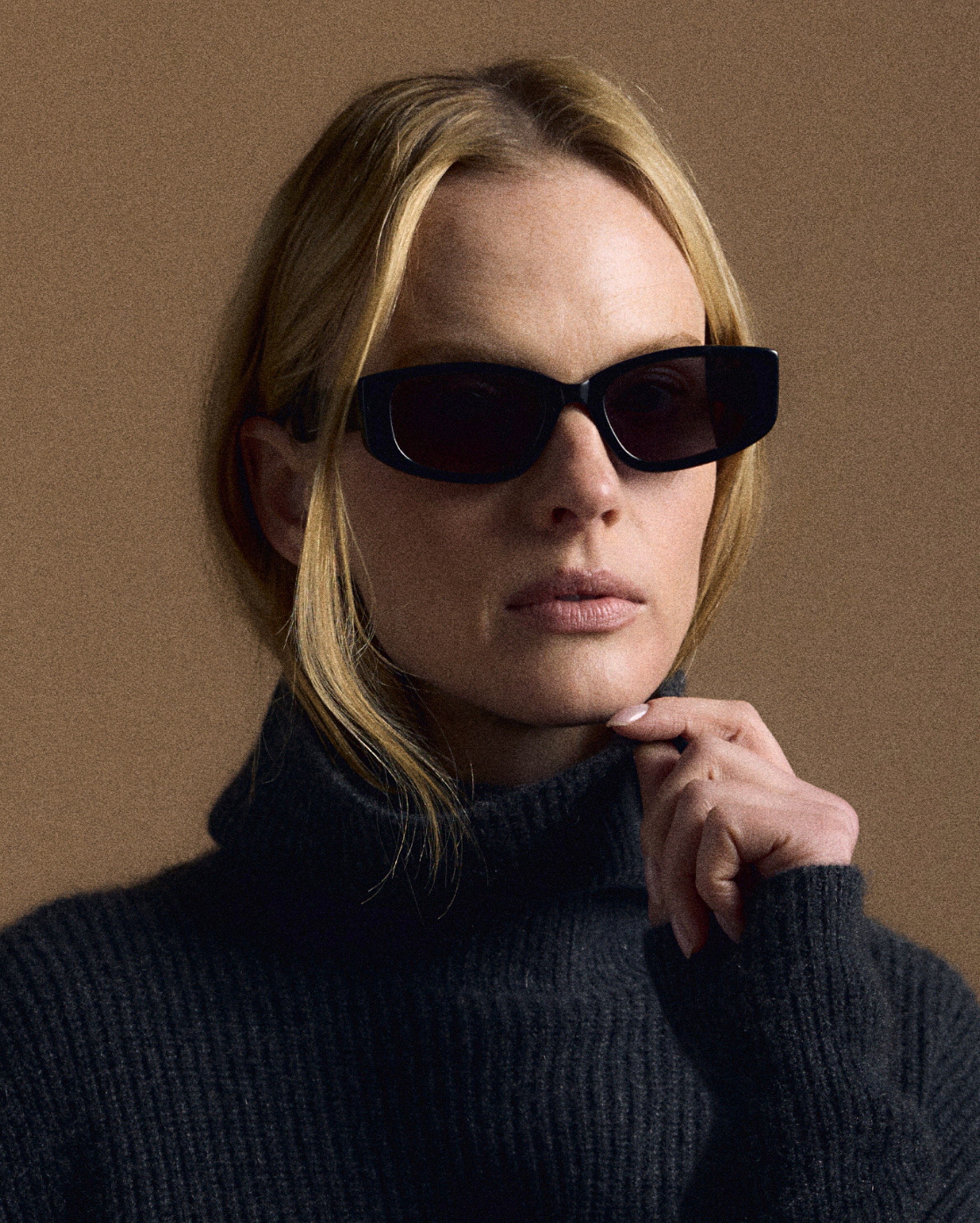 Black with Grey lens Granada Polarized Acetate Sunglasses