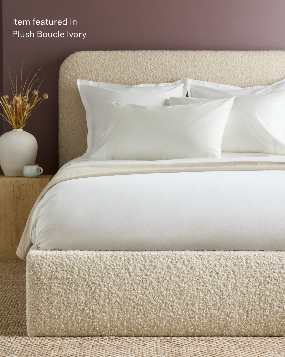Plush Boucle Curved Bed - Thumbnail 5