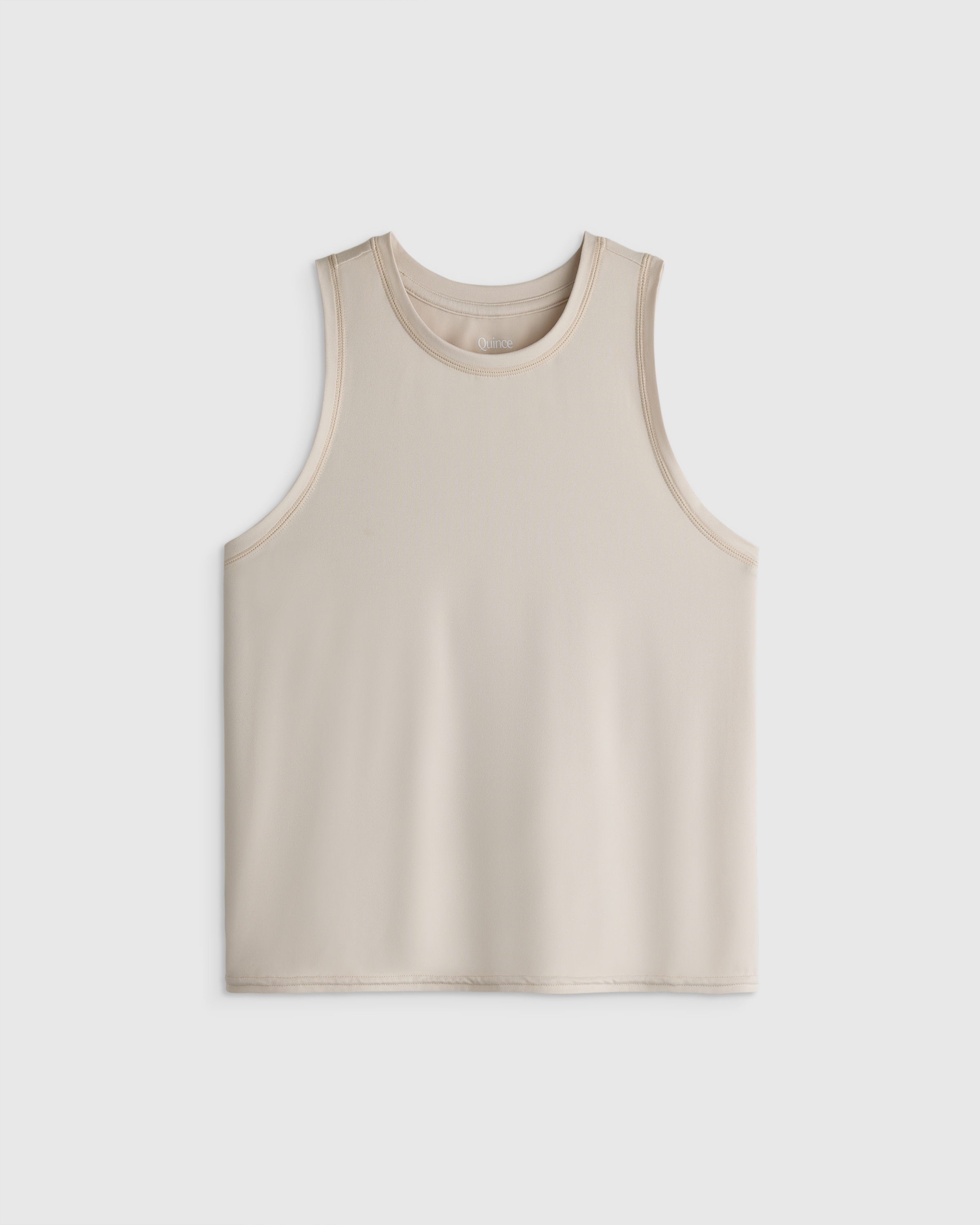 Solid Chalk Flowknit Breeze Boxy Cropped Tee