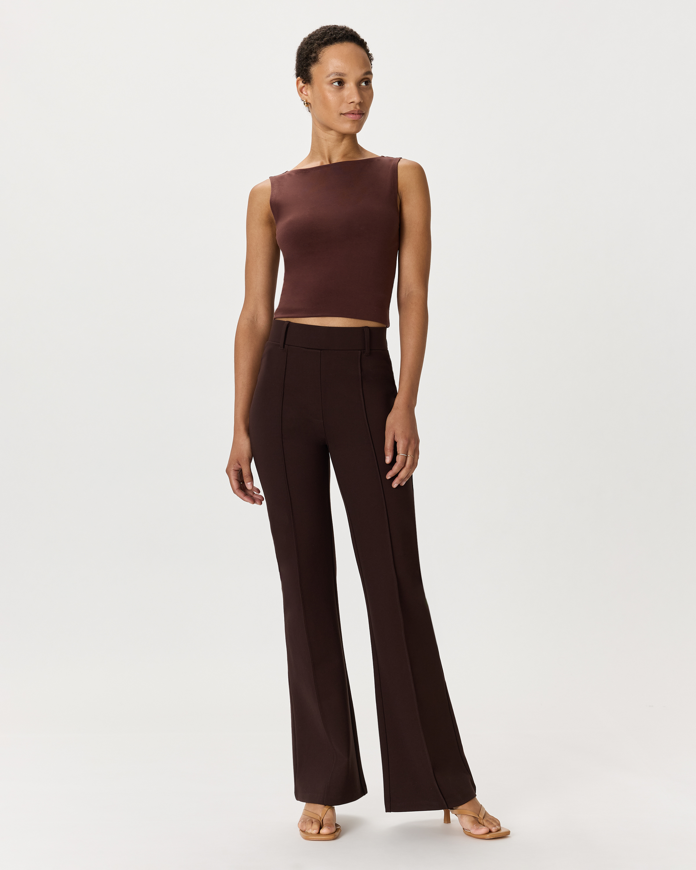 Ultra-Stretch Ponte Flare Leg Pants