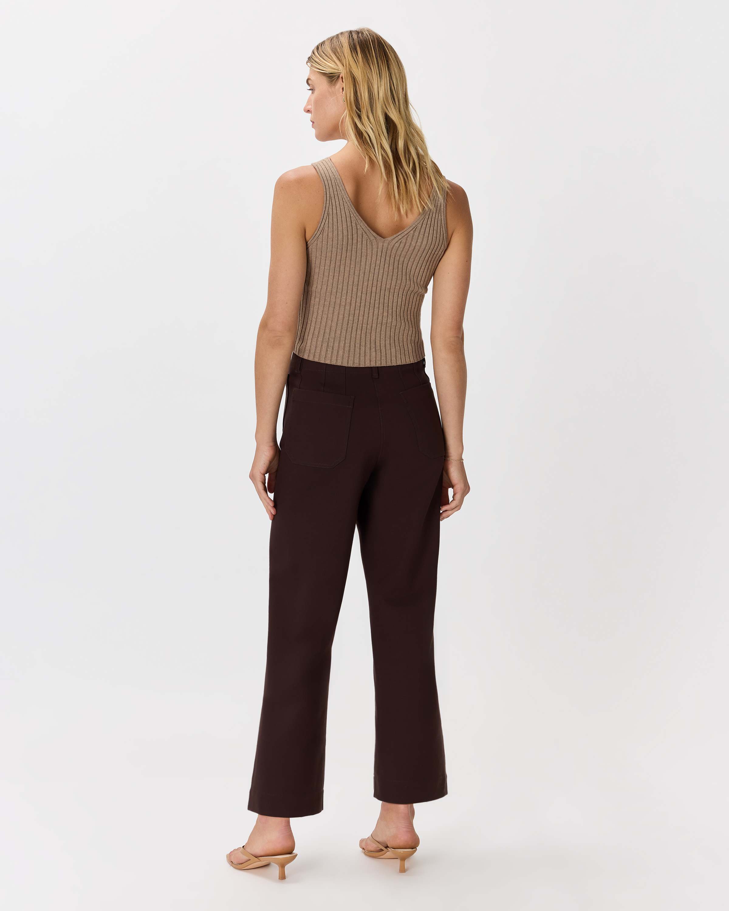 Ultra-Stretch Ponte Cropped Wide Leg Pants