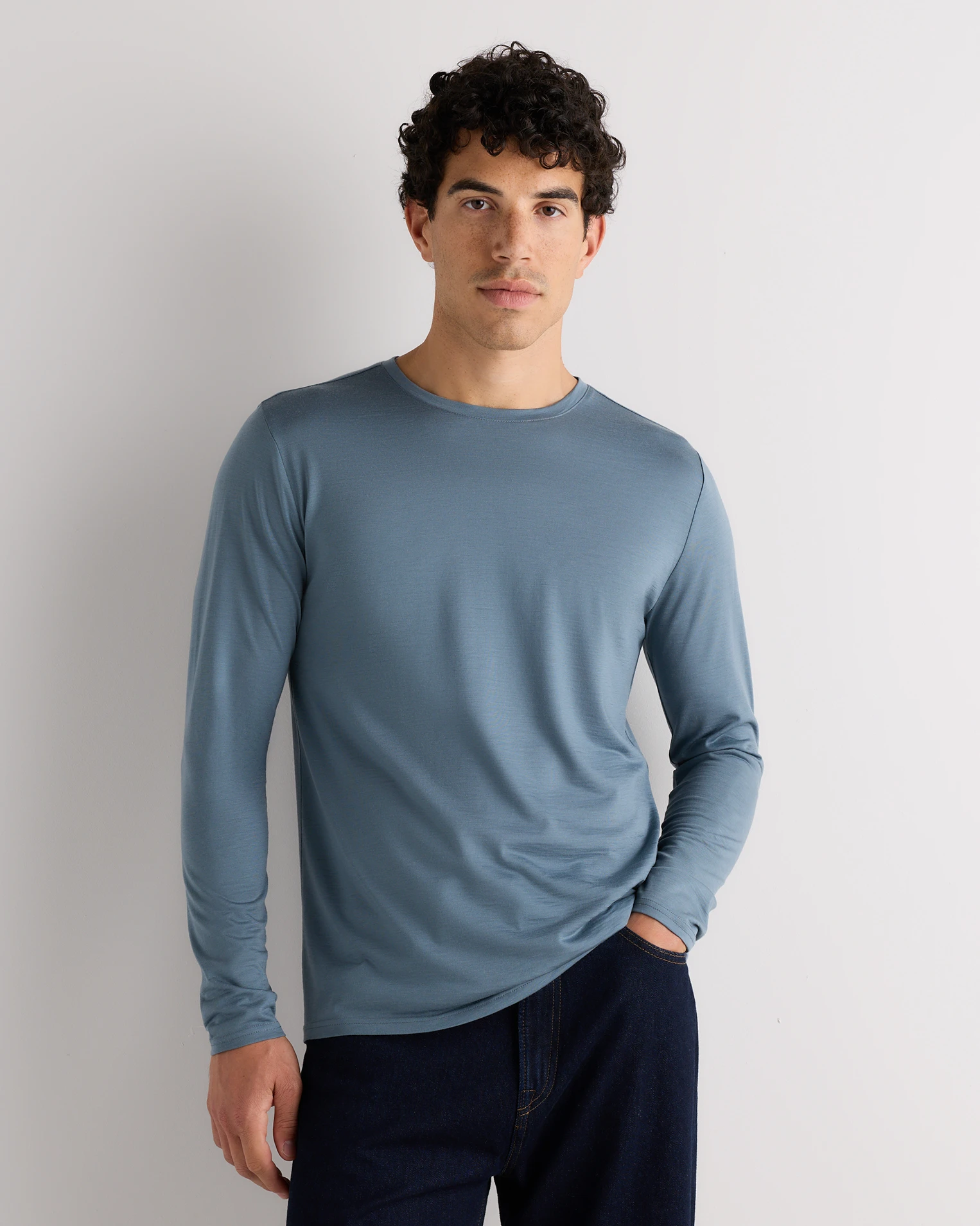 100% Merino Wool All-Season Long Sleeve Base Layer Tee