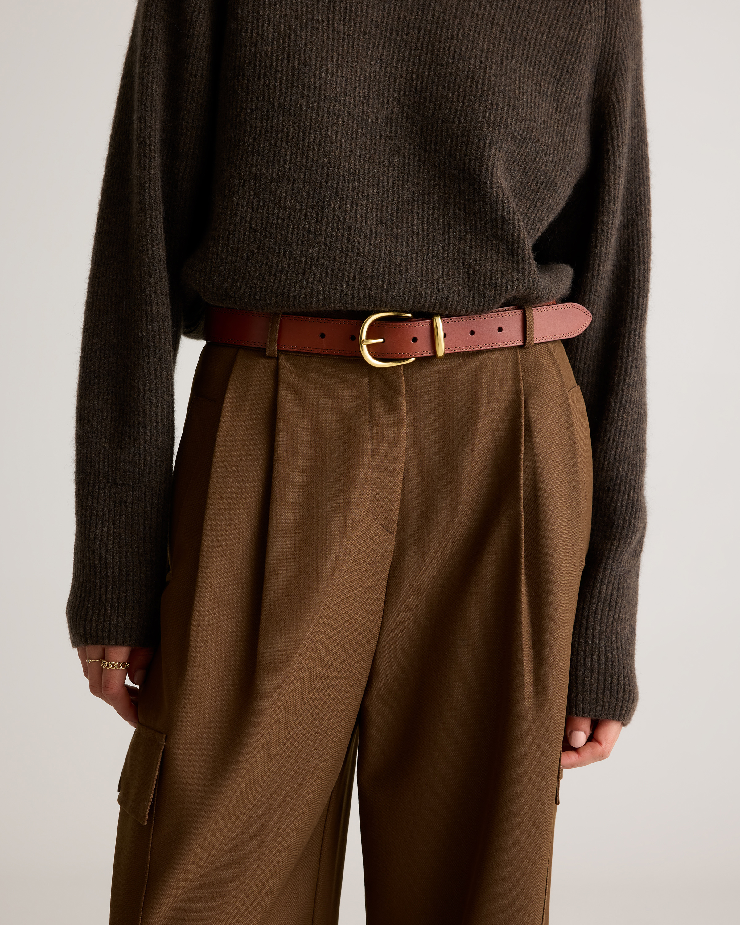 Allegra European Leather Belt display picture 1