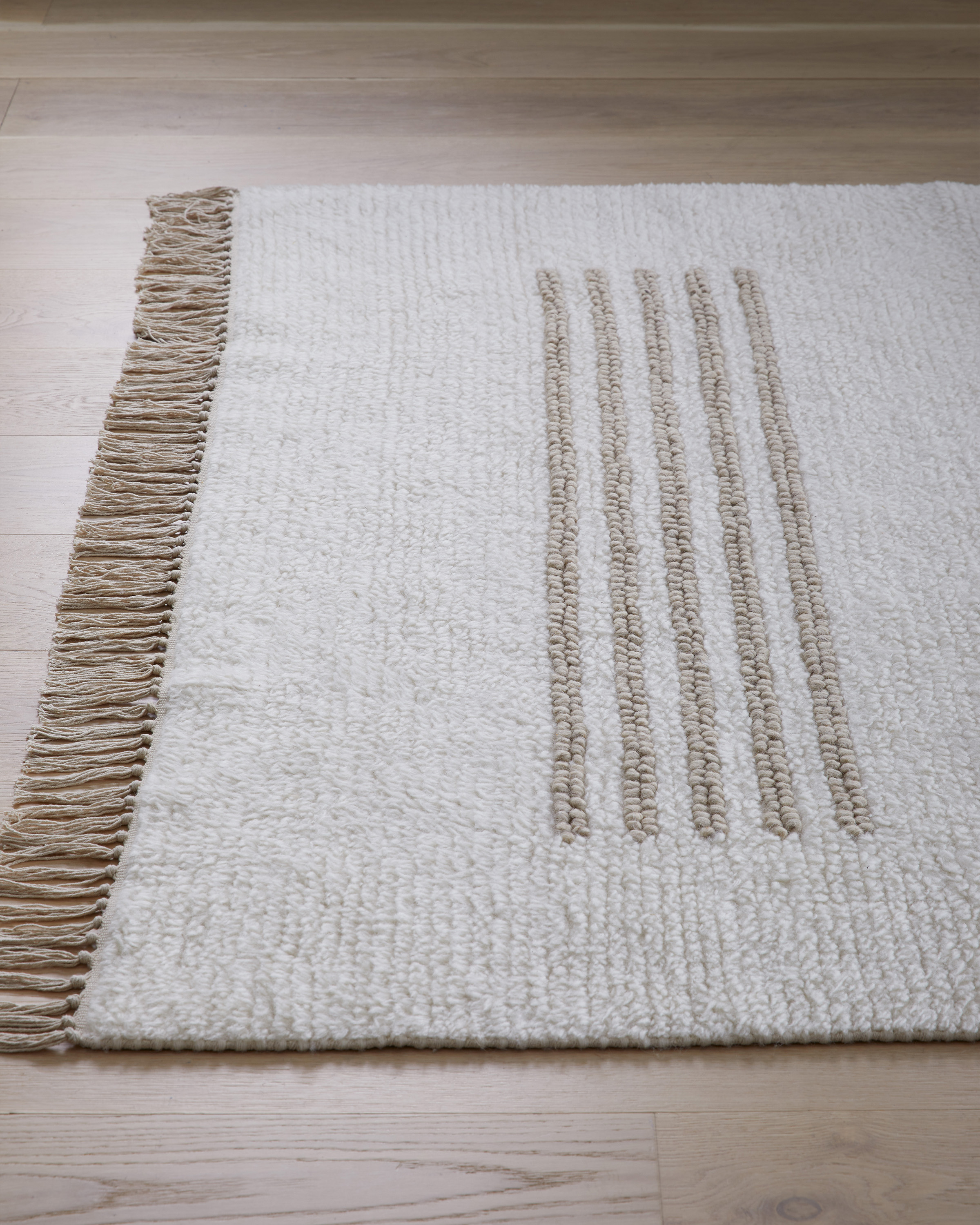 Otto Hand-Knotted Cotton Wool Rug - Thumbnail 4