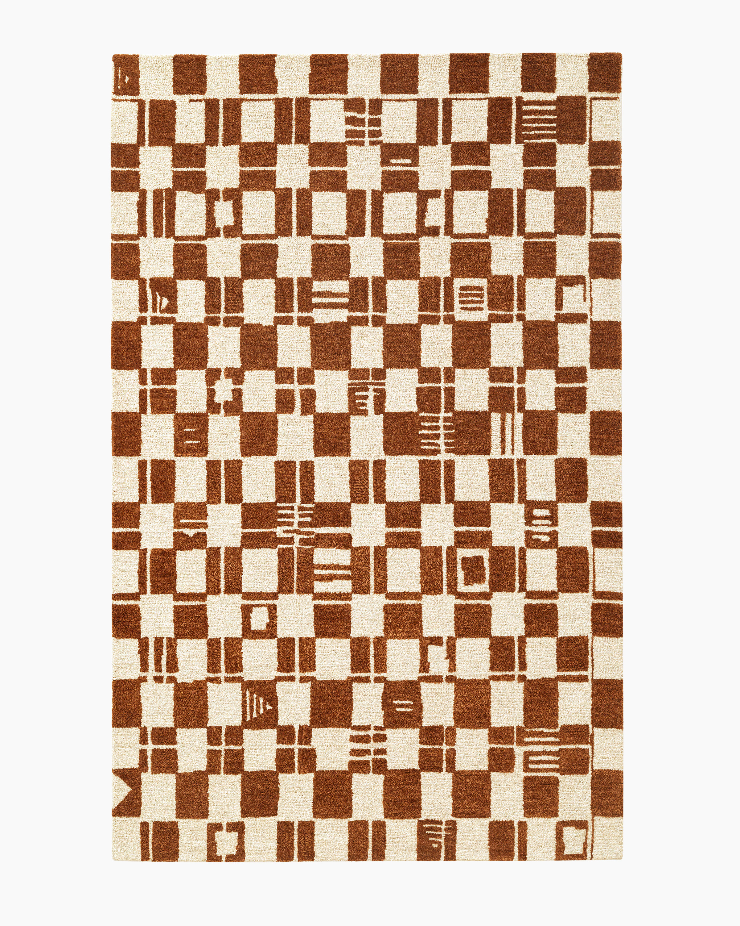 Rust Zion Wool Rug 
