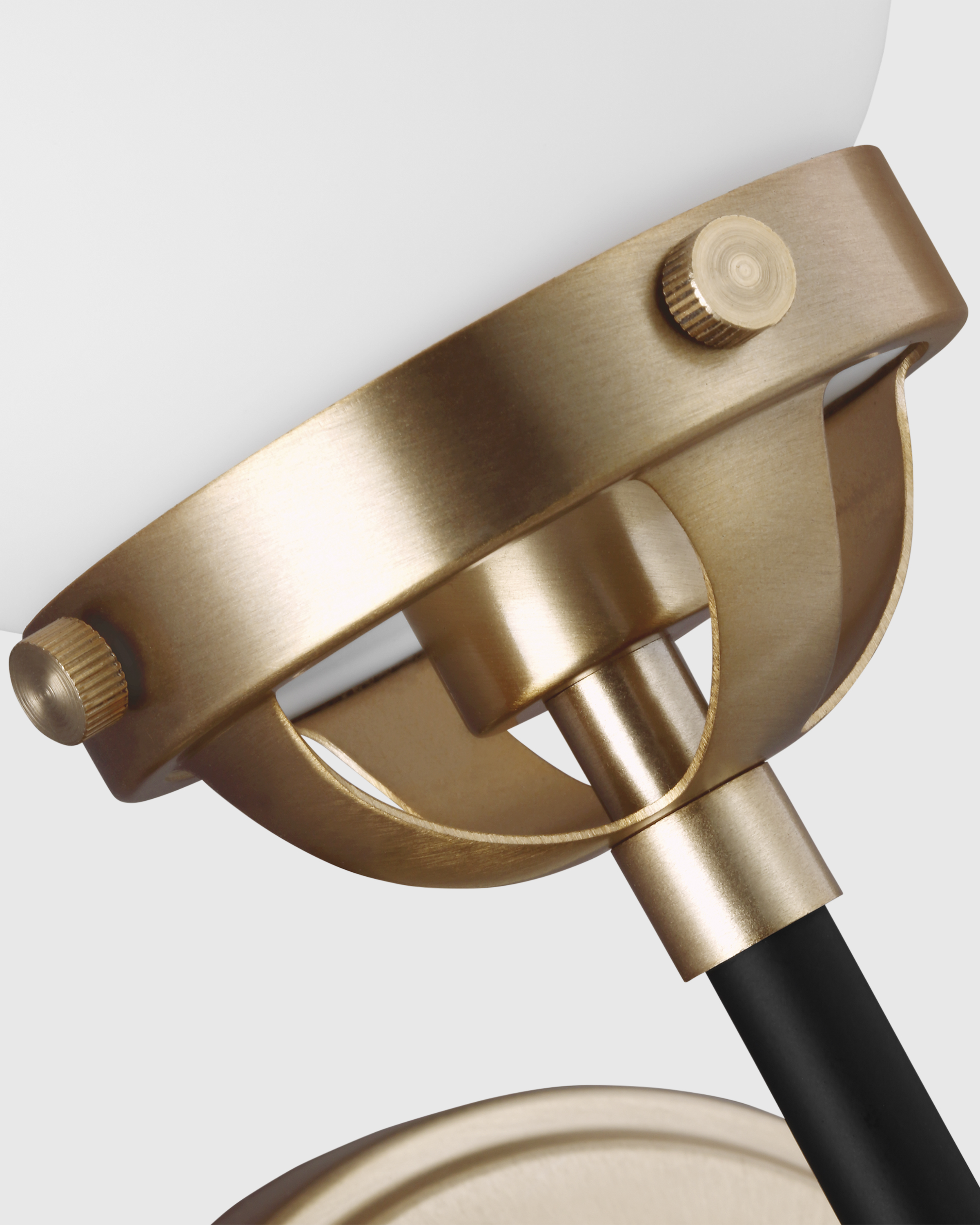 Double Globe Steel Sconce - thumbnail 4
