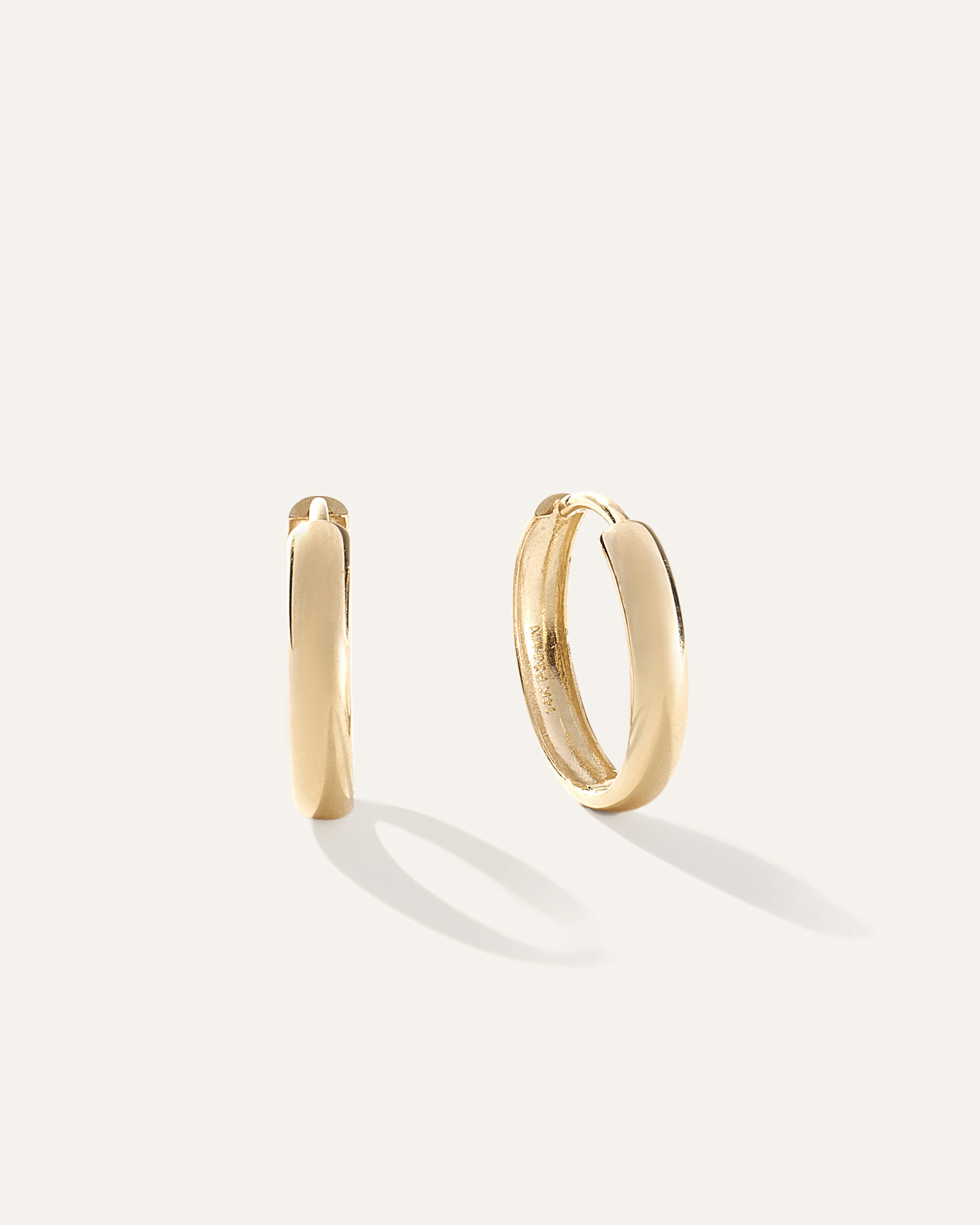 Yellow Gold 14K Gold Bold Hoops