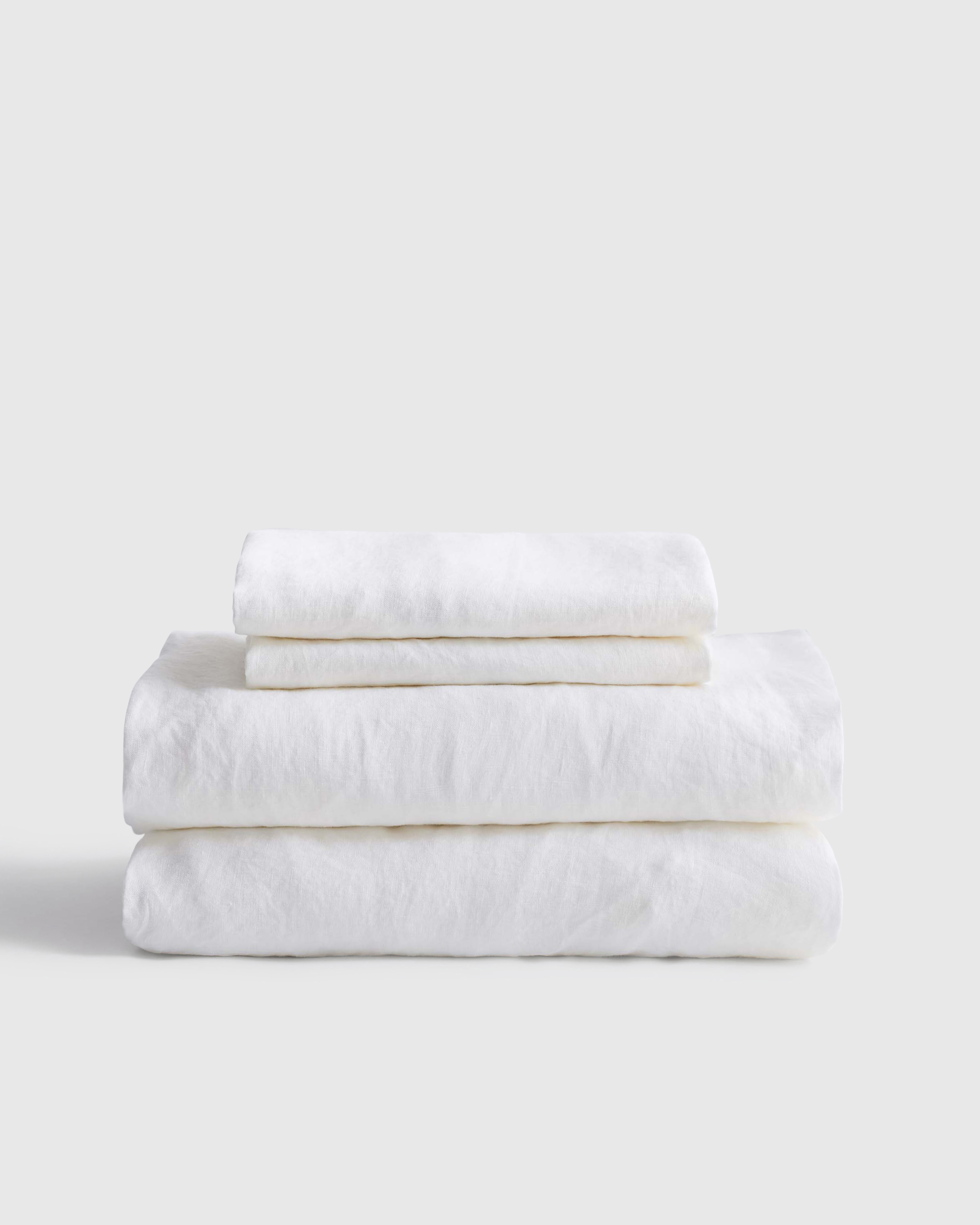 White European Linen Sheet Set
