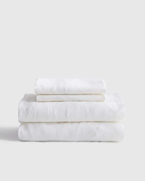 Quince linen sheet set