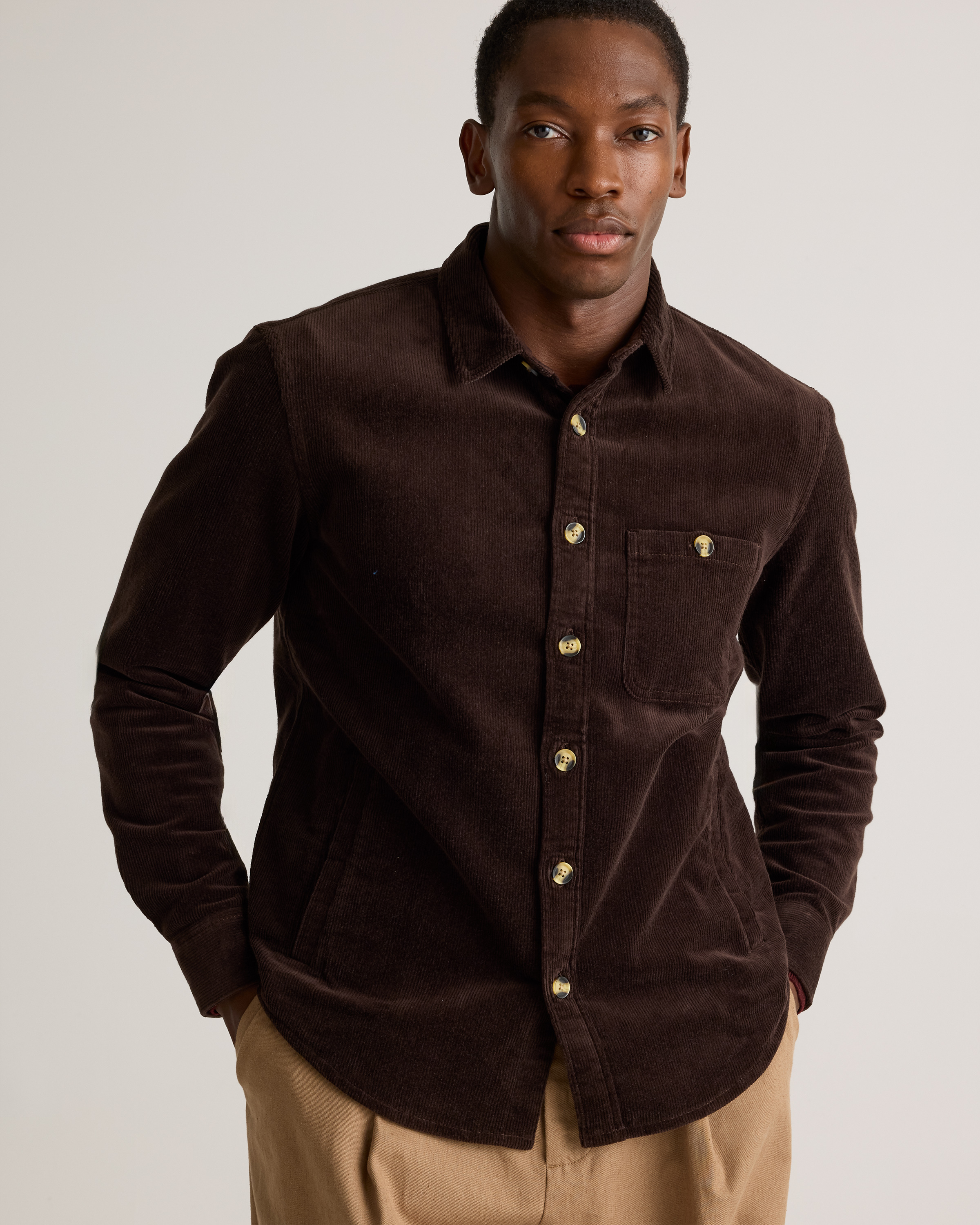 Organic Stretch Corduroy Overshirt