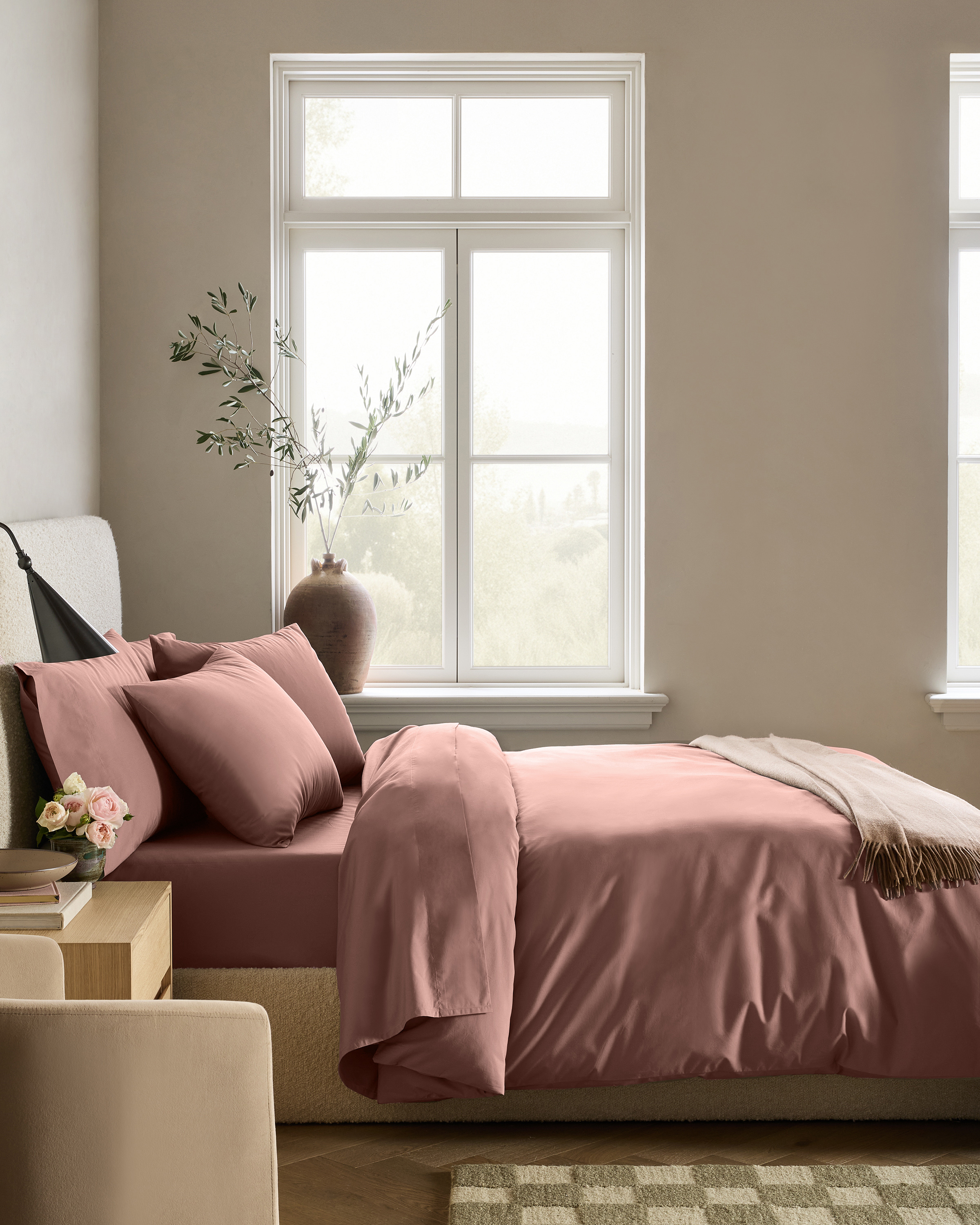 Fig Classic Organic Percale Duvet Cover