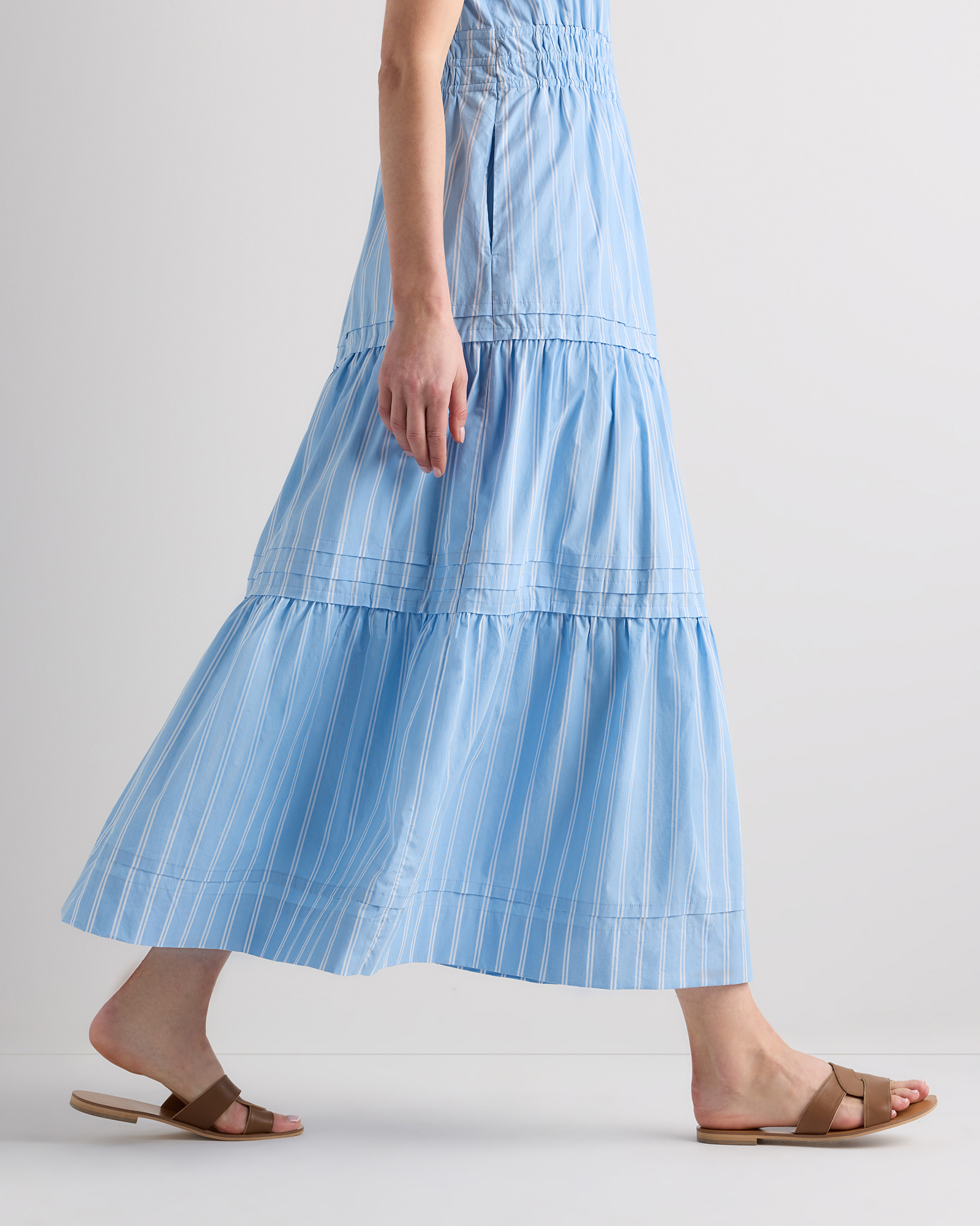 100% Organic Cotton Tiered Maxi Dress