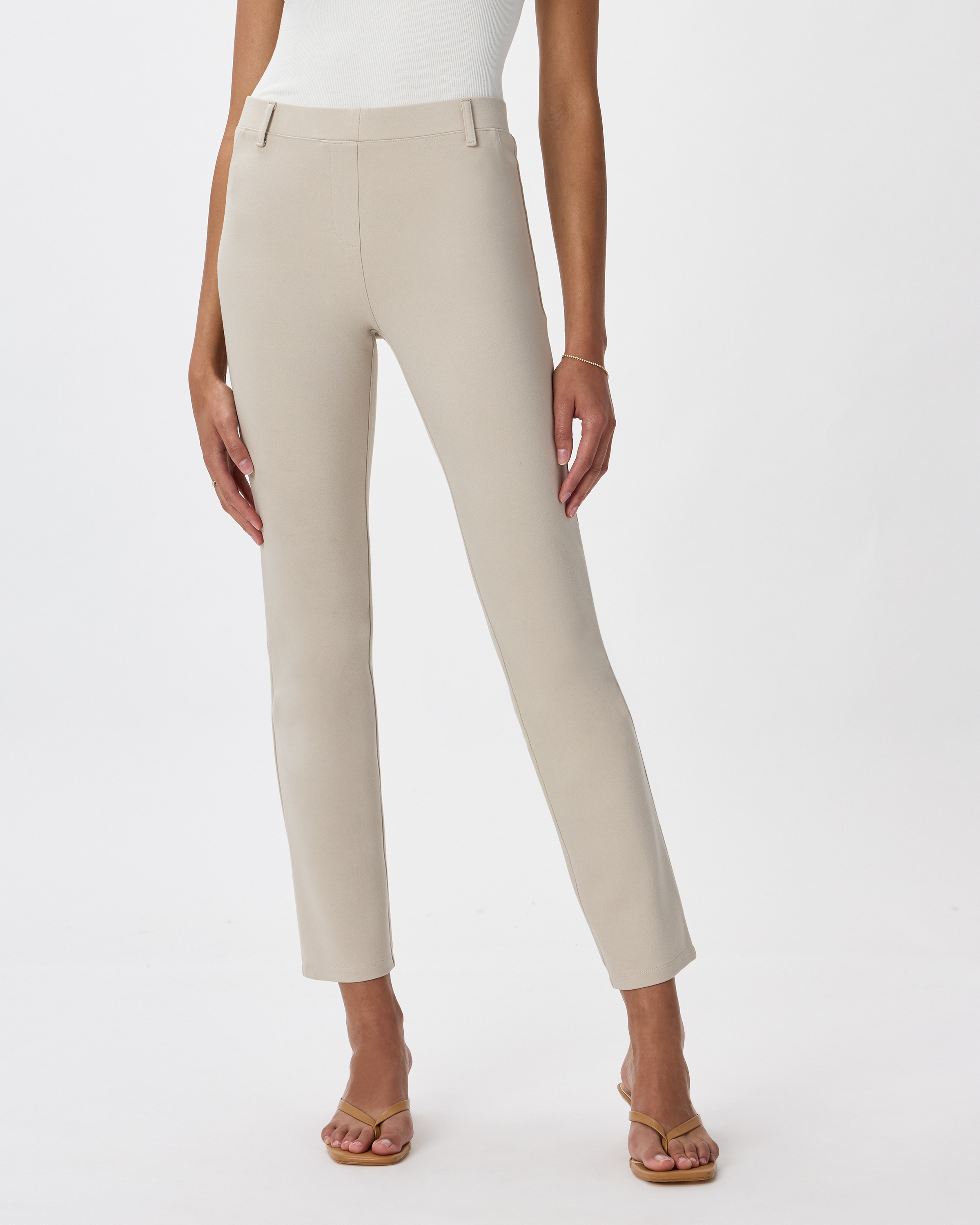 【OVERDUEFLAIR】cotton straight pants_ecru COTTON STRAIGHT PANTS_ECRU - overdue flair
