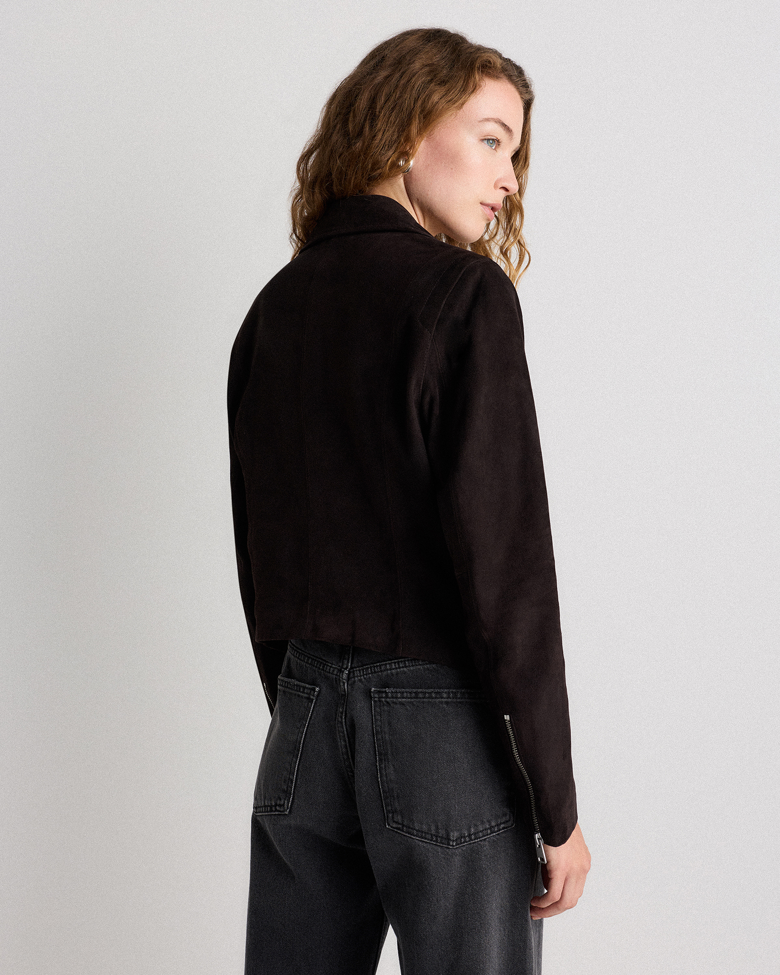 100% Suede Biker Jacket