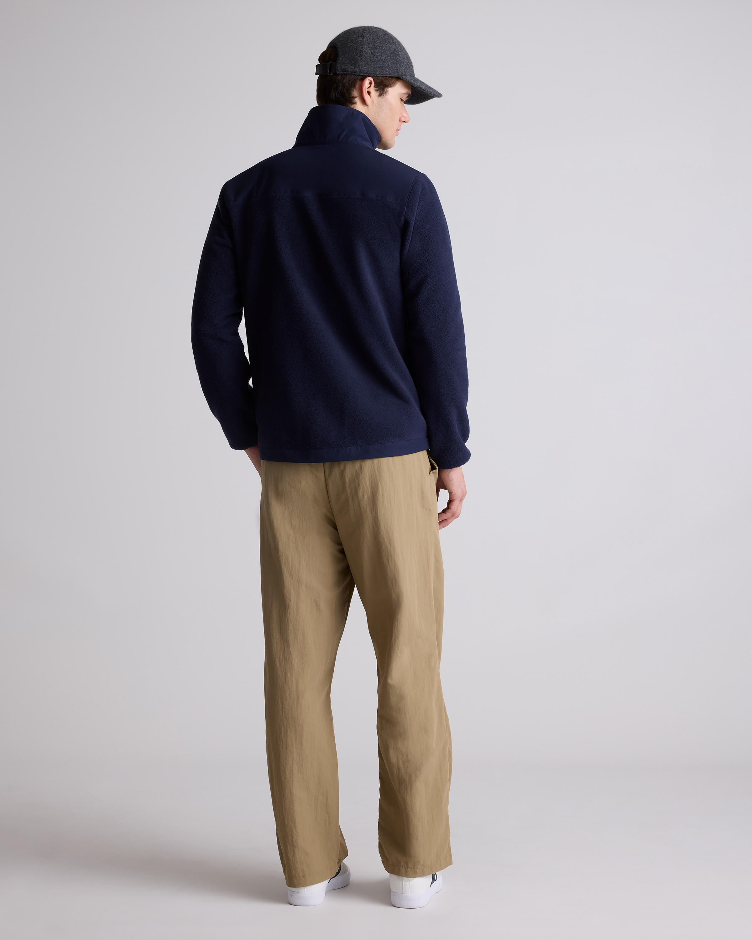 Polar Fleece Full-Zip Jacket in Deep Navy
