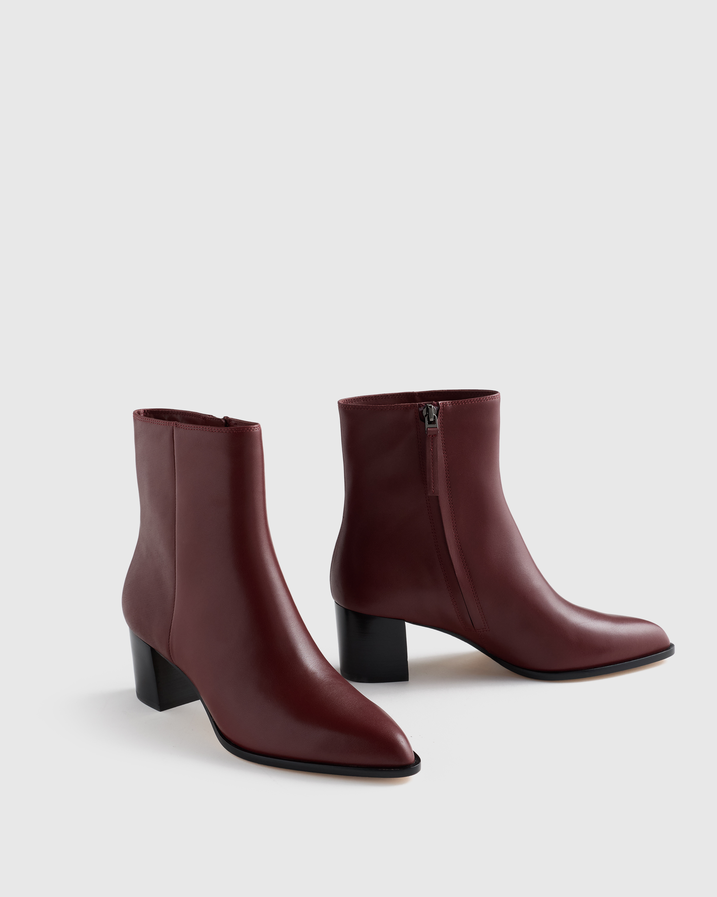 Italian Leather Heeled Ankle Boot display picture 2