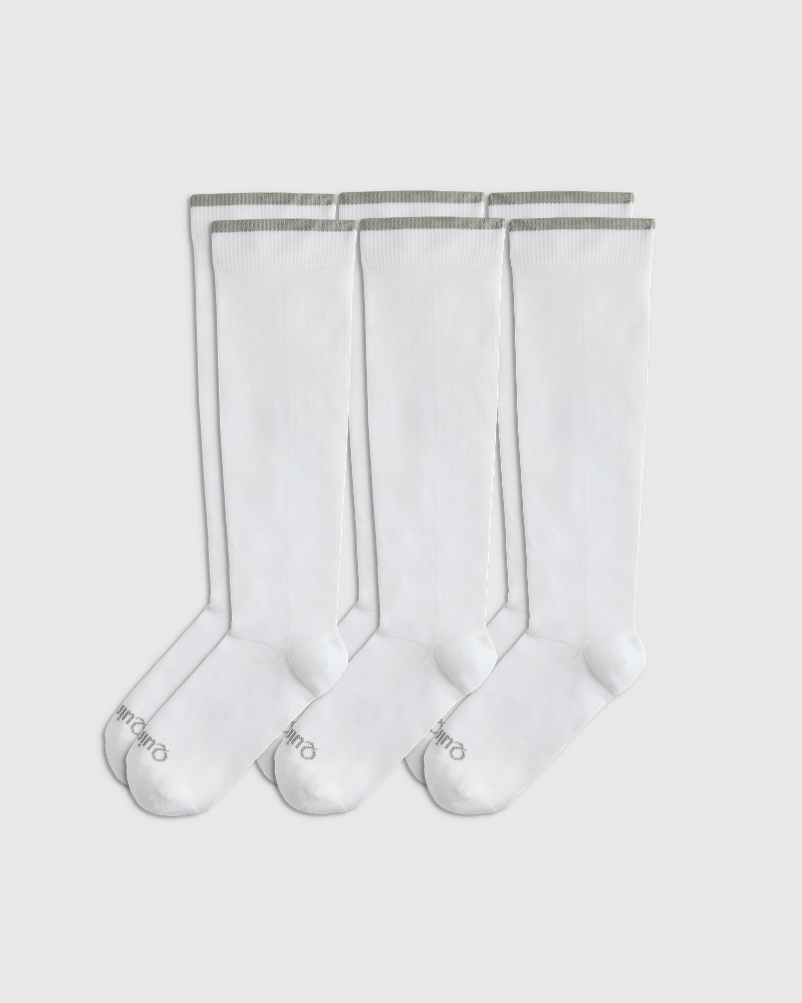 White Recycled Nylon Compression Sock (3-pack)