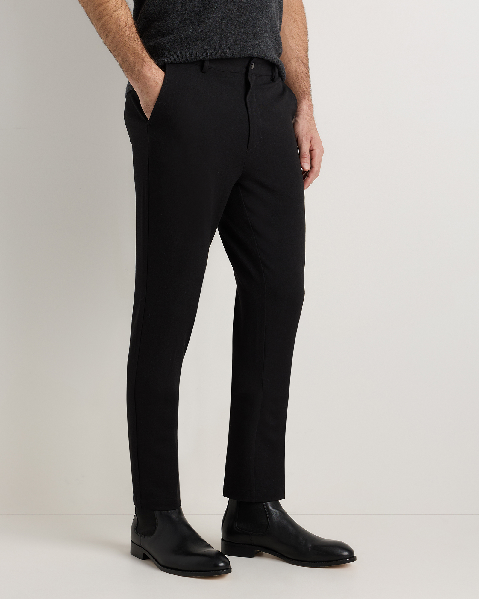 Ultra-Stretch 24/7 Smart Chino - Straight in Black