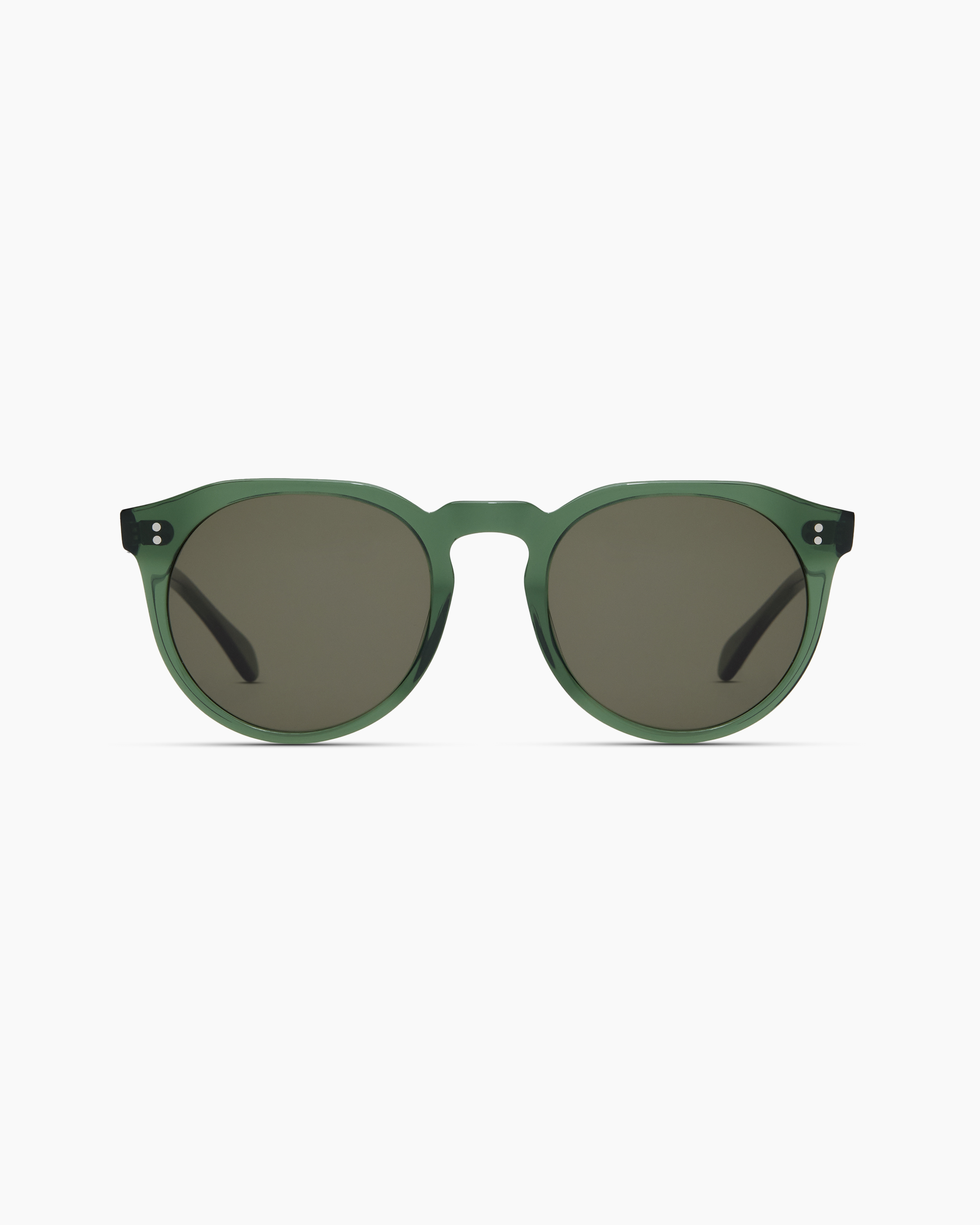 Quince Tahiti Polarized Acetate Sunglasses In Clear Sage With Green Lens
