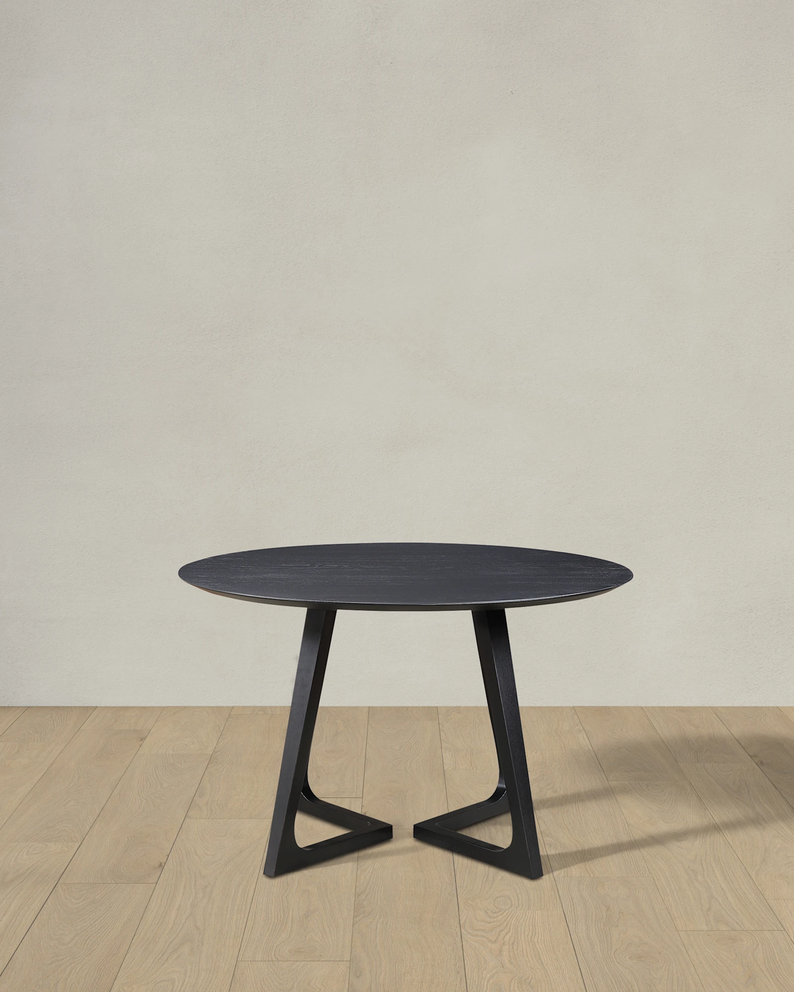 Solid Walnut Round Midcentury Dining Table