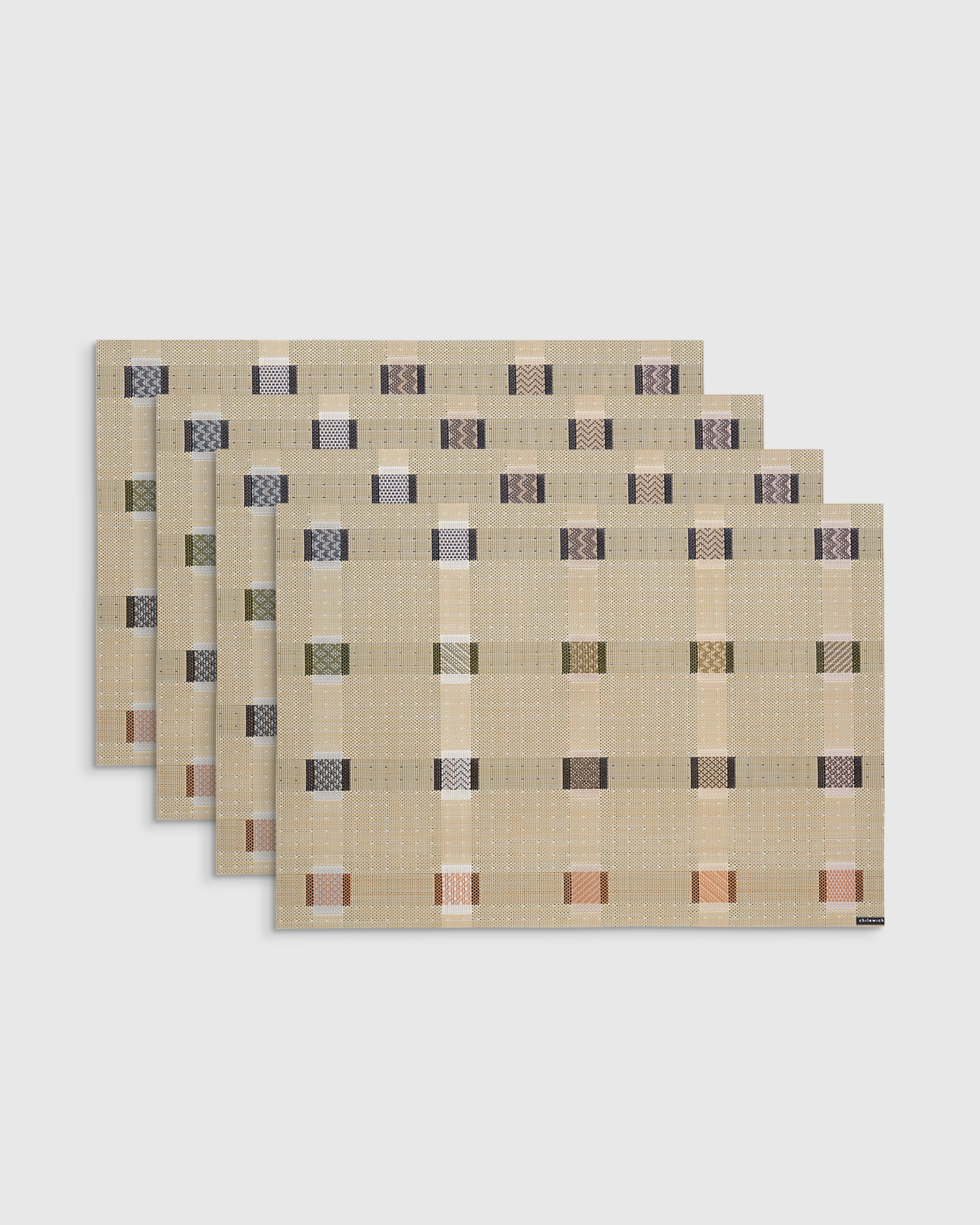 Wheat Multi Sampler Easy-Care Rectangular Placemat, Set of 4 by Chilewich